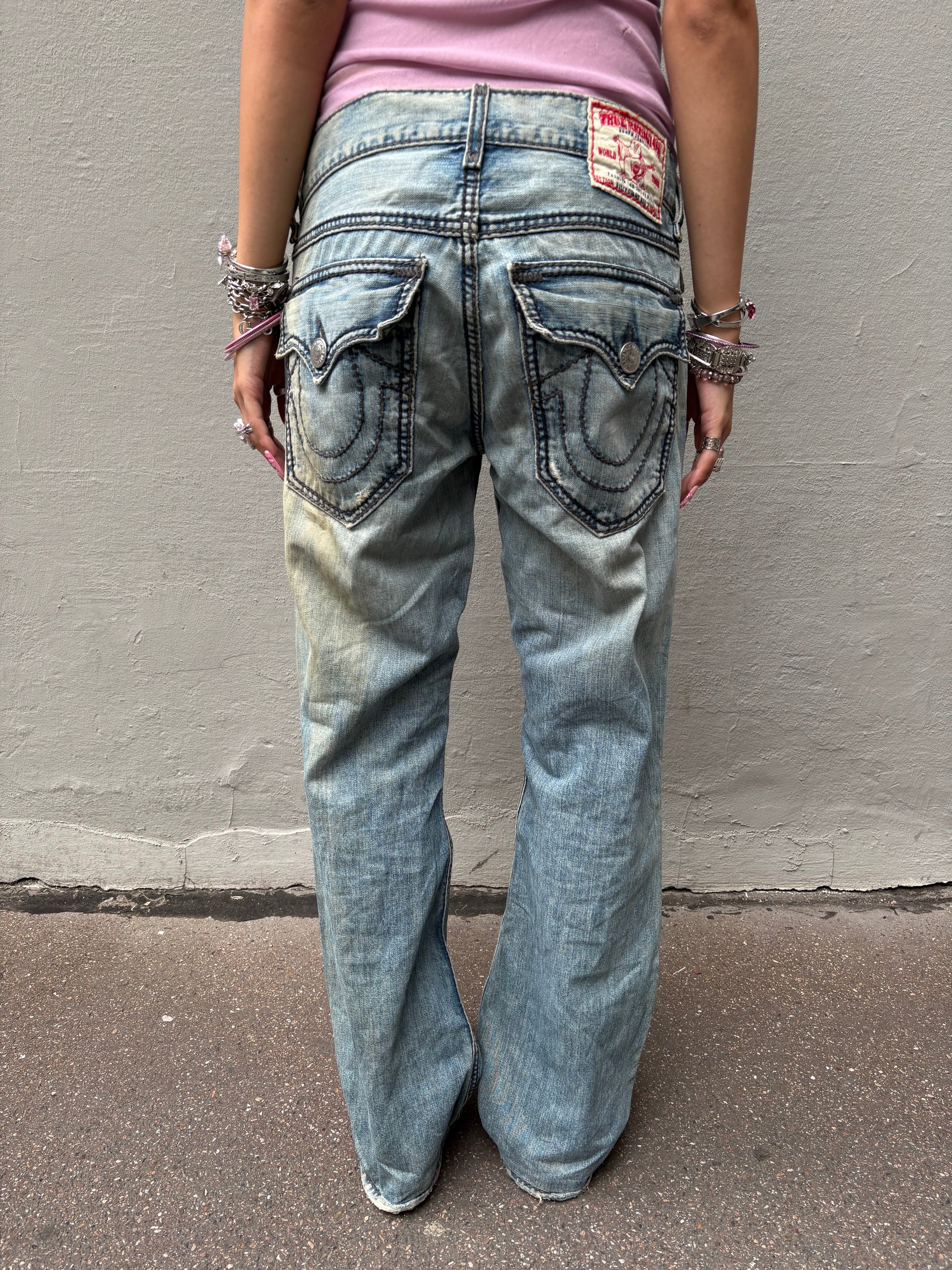 Vintage True Religion Blue Washed out Denim S/M