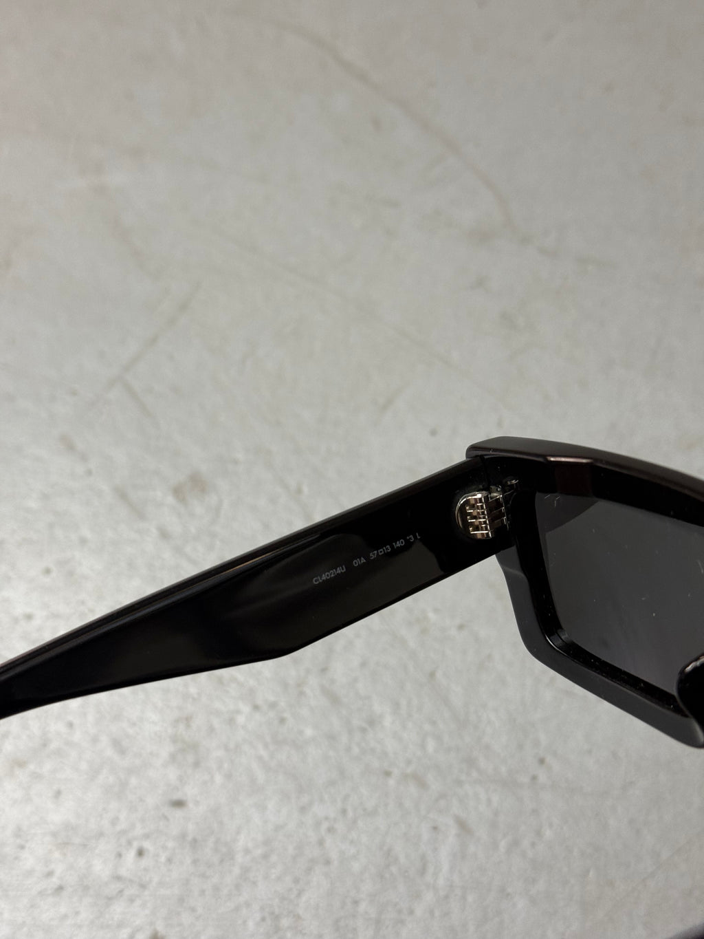 Celine Black Rectangle Sunglasses. Unisex. Y2K 2000s Fashion.