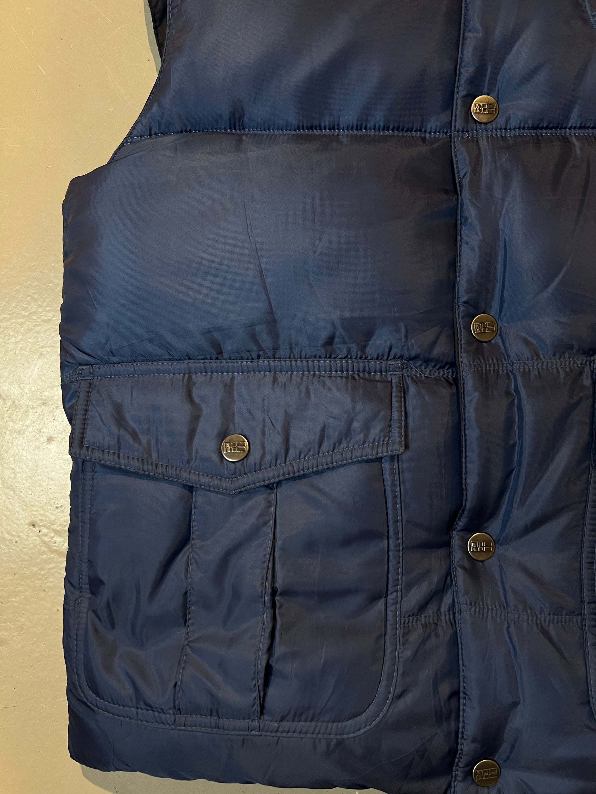 Produktbild der Vintage Napapijri Blue Vest M/L Tasche im Detail.
