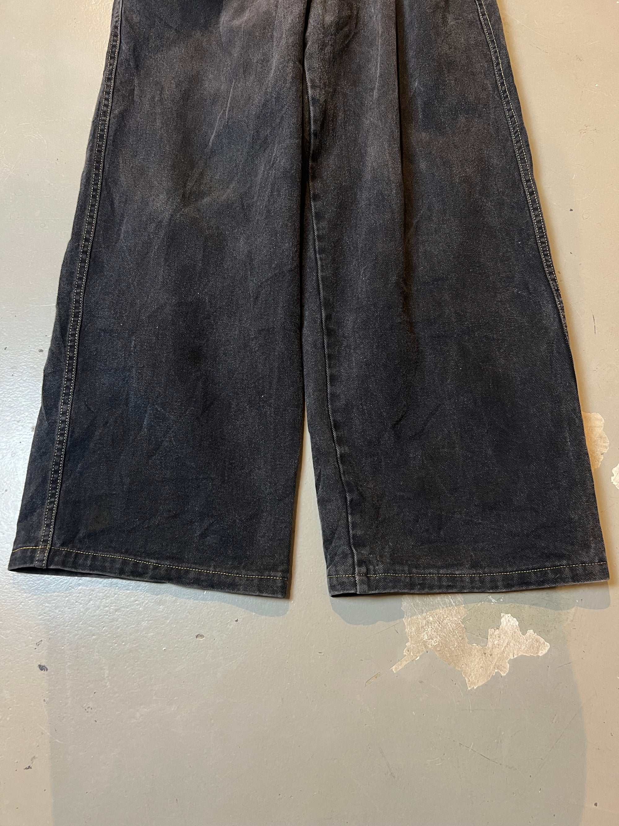 Vintage Dark Grey Baggy Denim Pants M