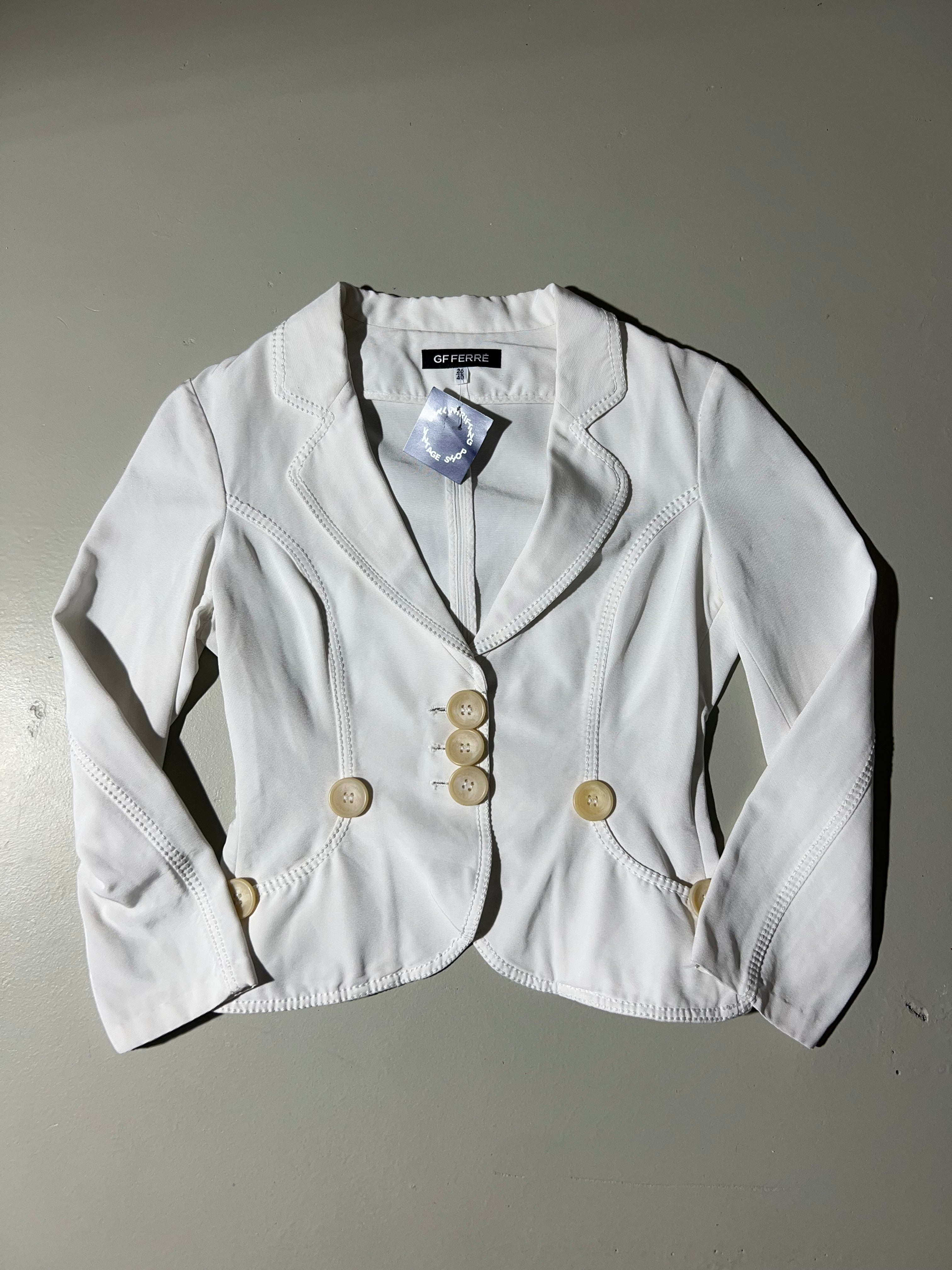 Vintage GF Ferré White Blazer S