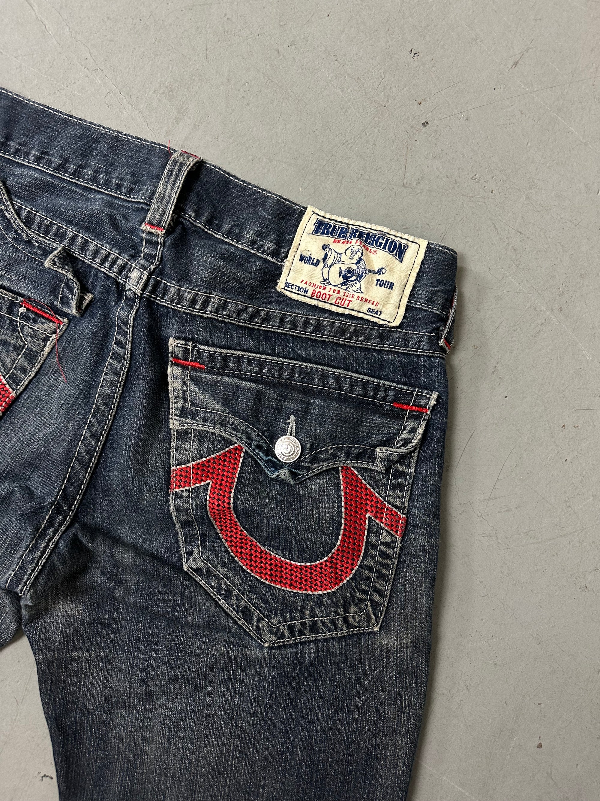 Vintage Dark True Religion with Red Details M/L