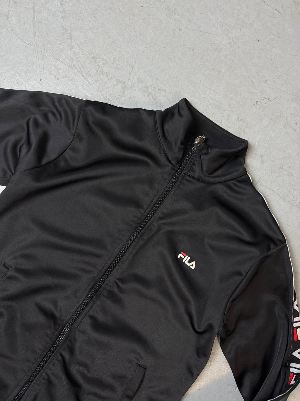 Vintage Fila Black Track Jacket XS