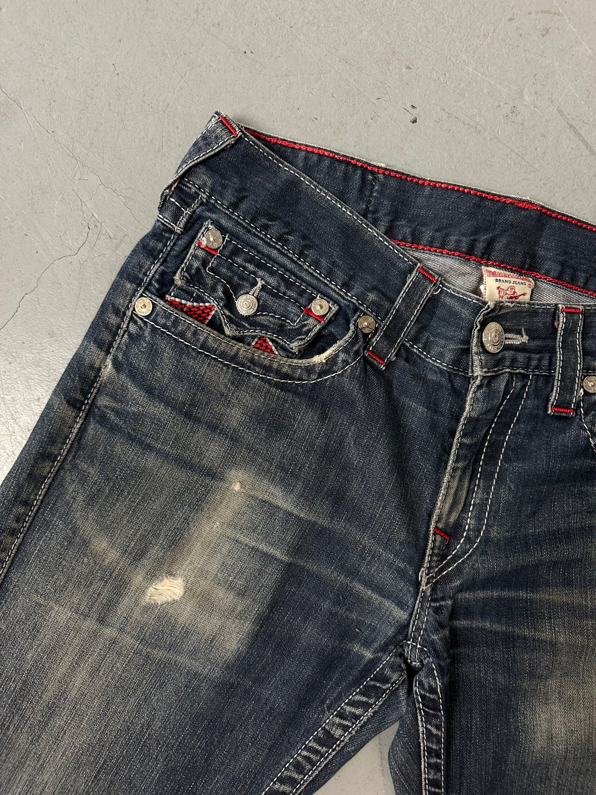 Vintage Dark True Religion with Red Details M/L