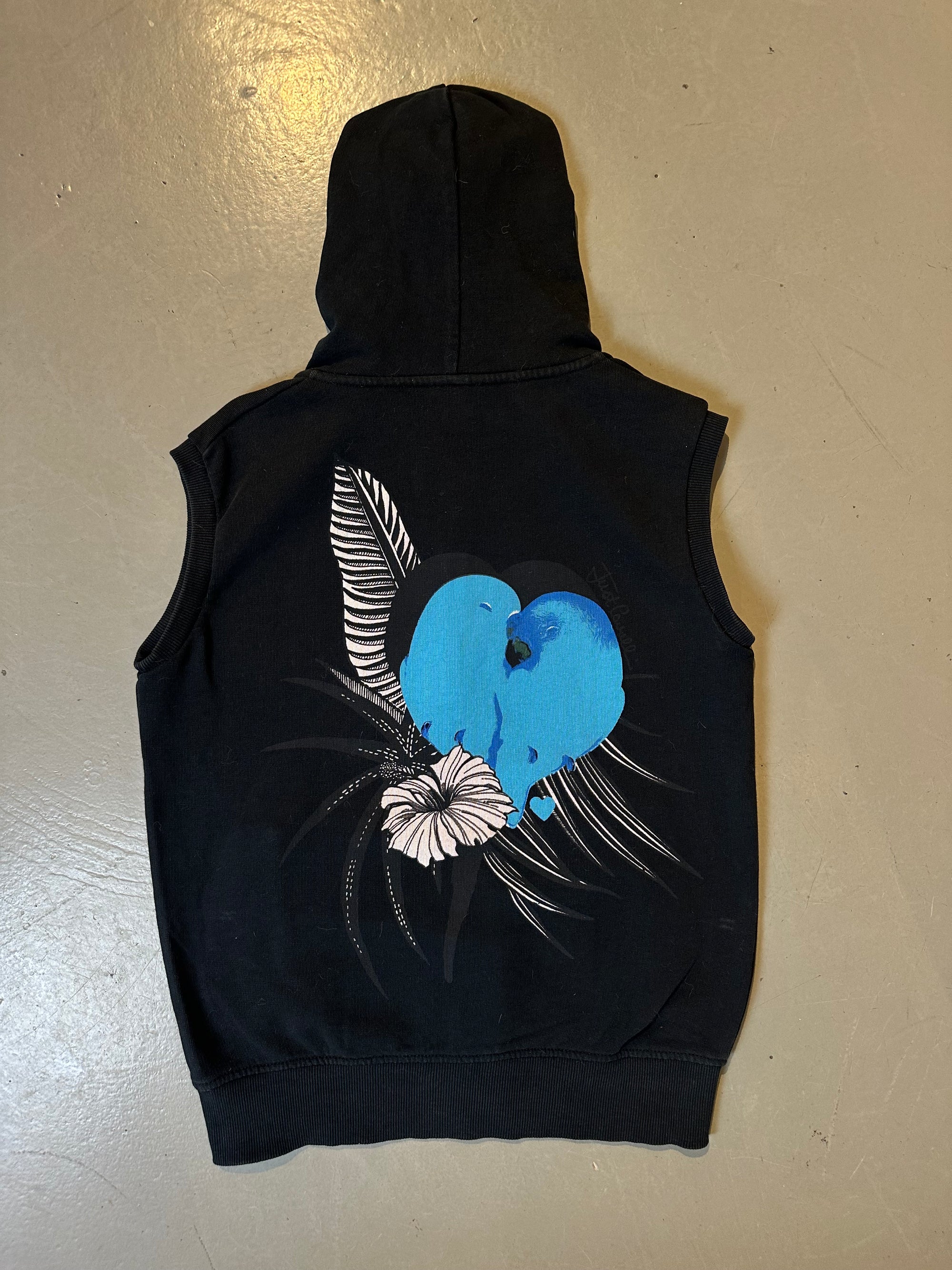 Vintage Sleevless Cavalli Hood-Zip S
