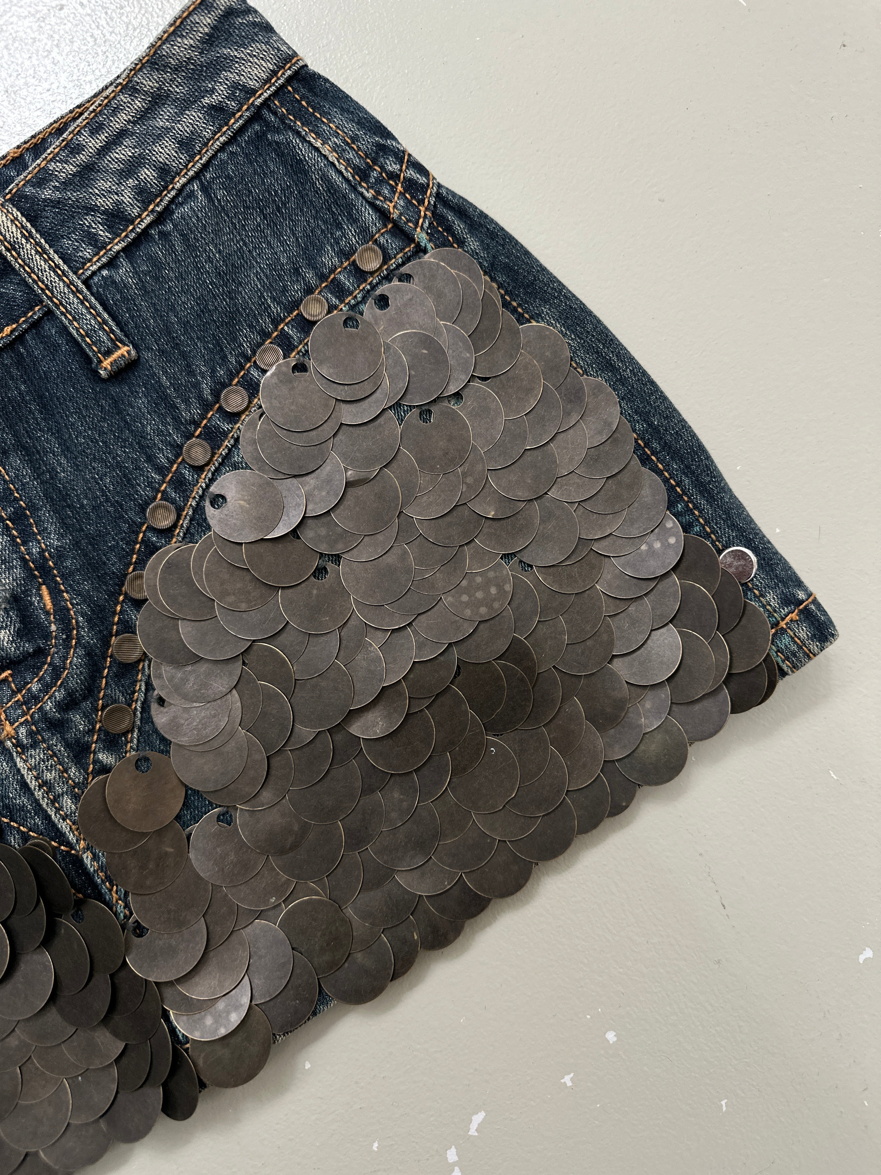Vintage Phard Denim Mini Skirt XS