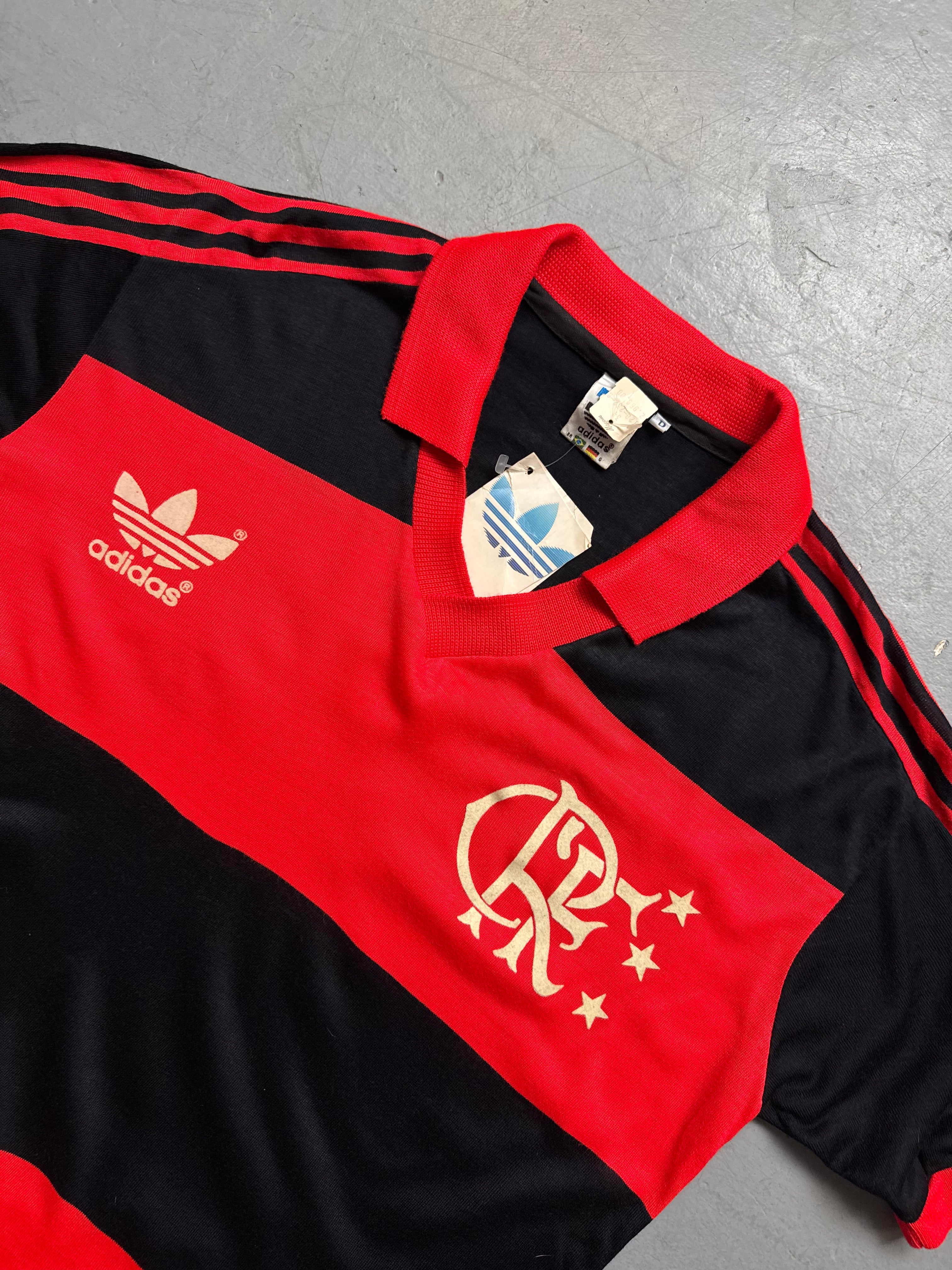 Vintage 80s Trefoil CR Flamengo Adidas Jersey M/L