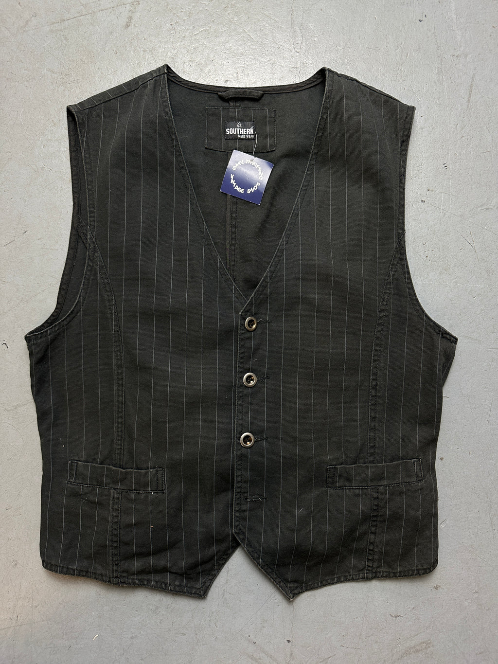 Produktbild von Vintage Pinstripe Vest XL von vorne
