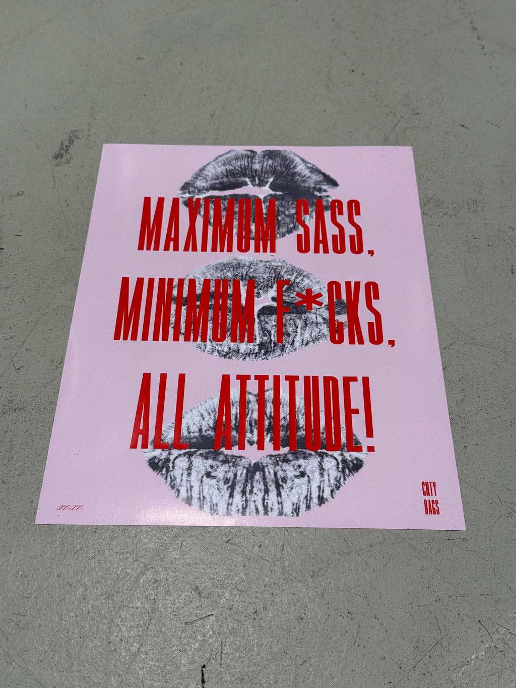 CNTY BAGS Poster DIN A4