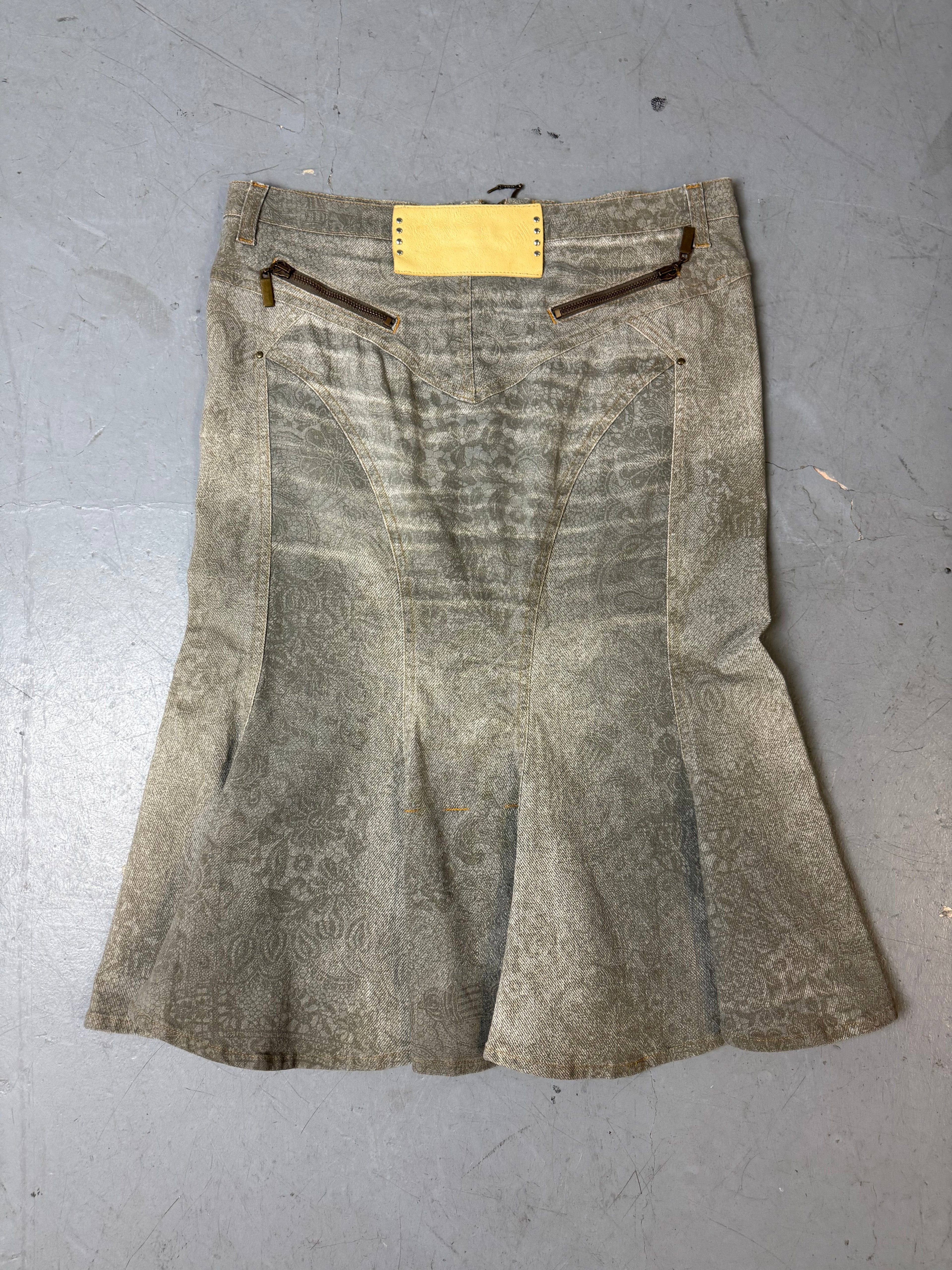 Vintage Just Cavalli Grey Midi Skirt S