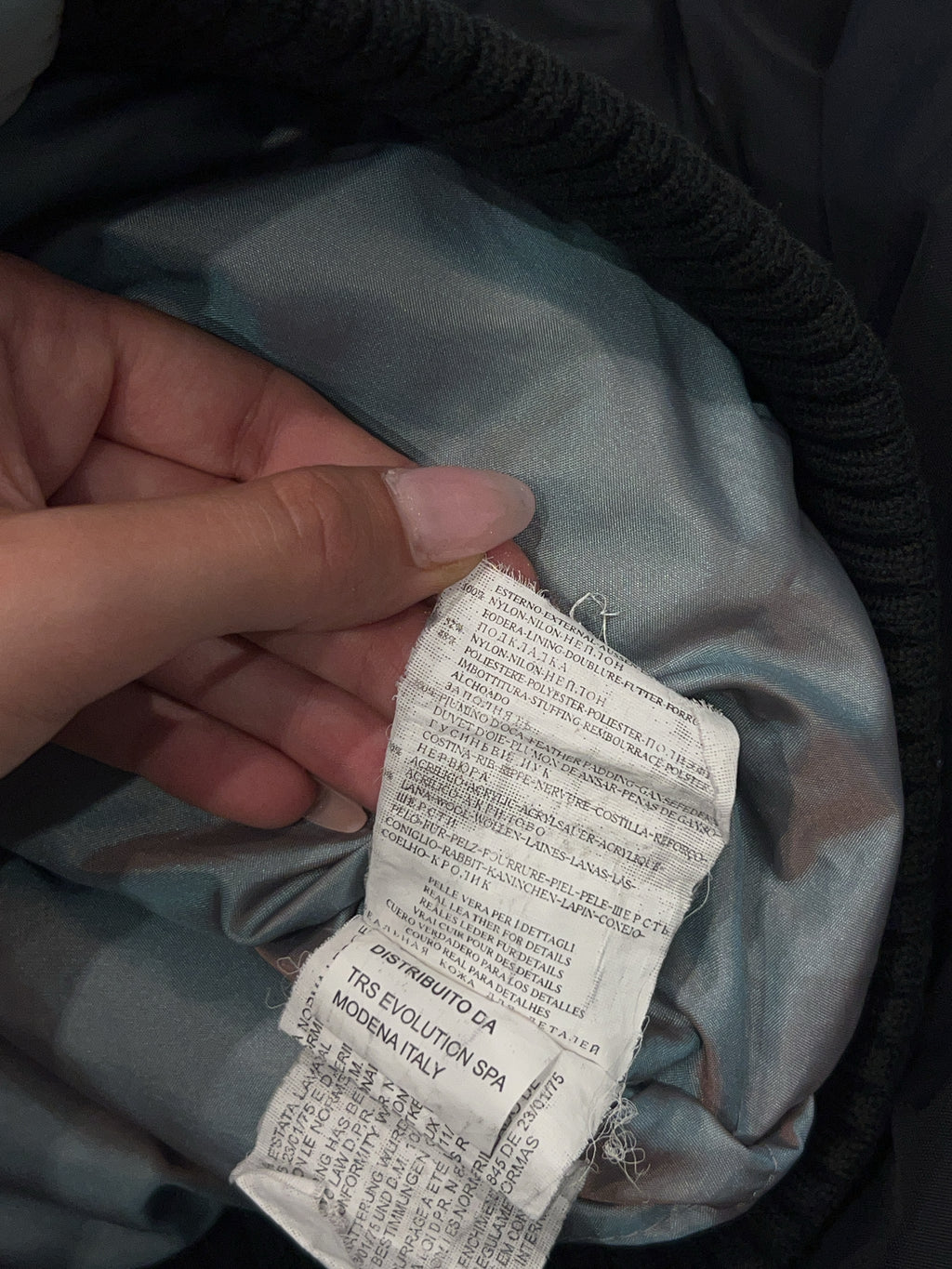 Vintage Trussardi Black Bomber Jacket (XL)