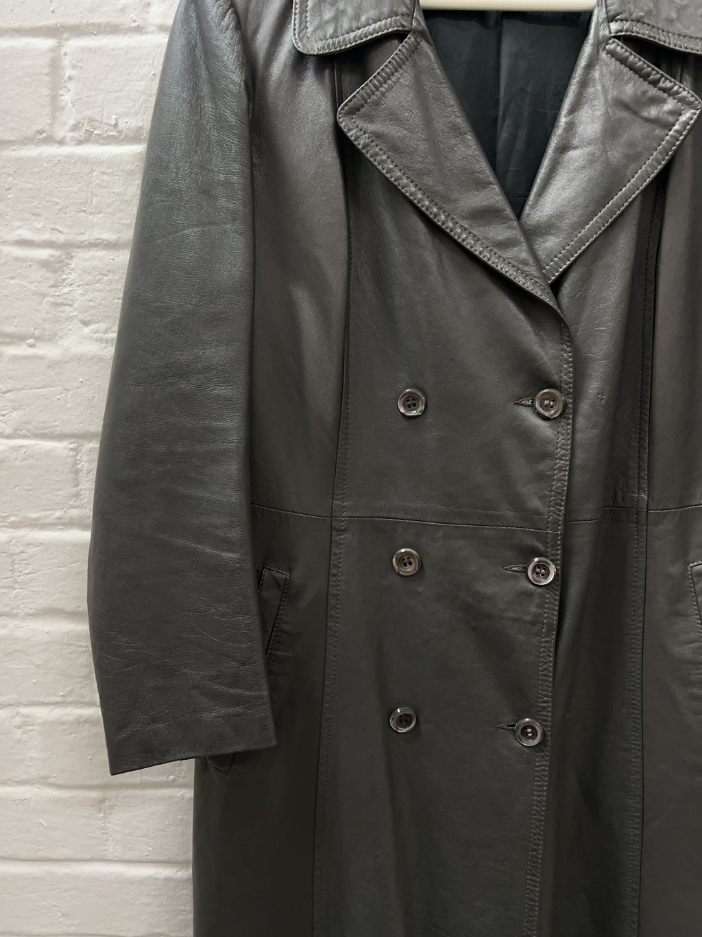Vintage Kres maxi Ledermantel (L)