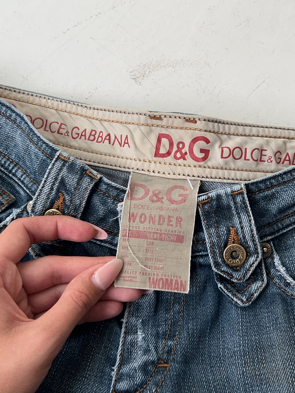Vintage Dolce & Gabbana Midwaist Reworked Jeans (S)