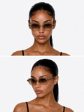 Herve Domar Paris Brown Sunglasses