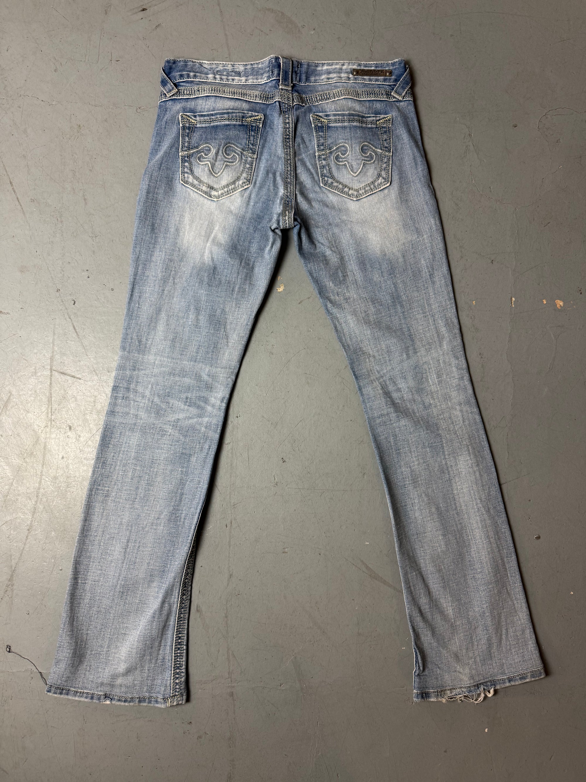 Produktbild von Vintage Rebock Low Waist Bootcut Jeans M von hinten