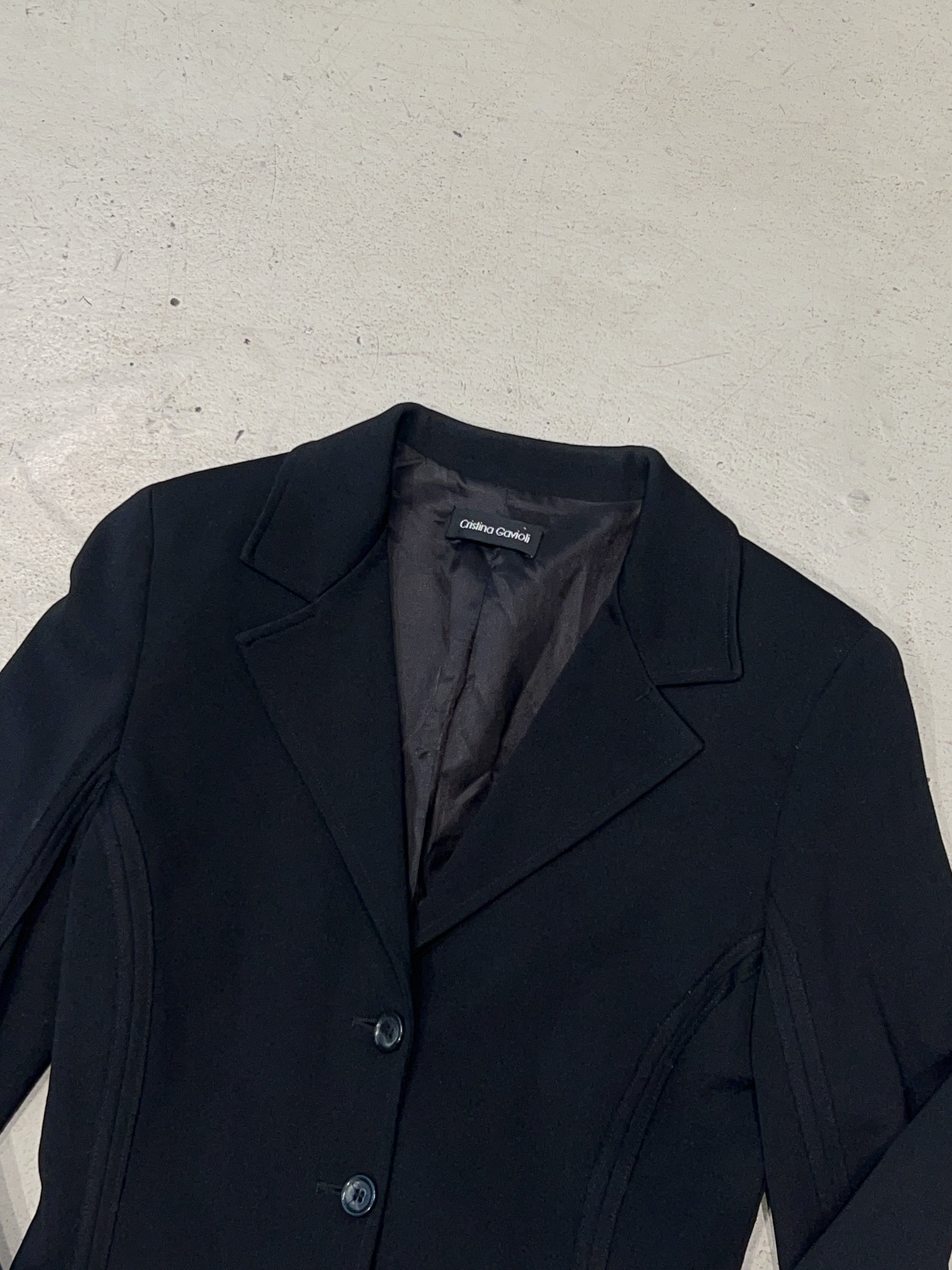 Vintage Cristina Gavioli Blazer für Damen. Y2K Second Hand 2000s Fashion.