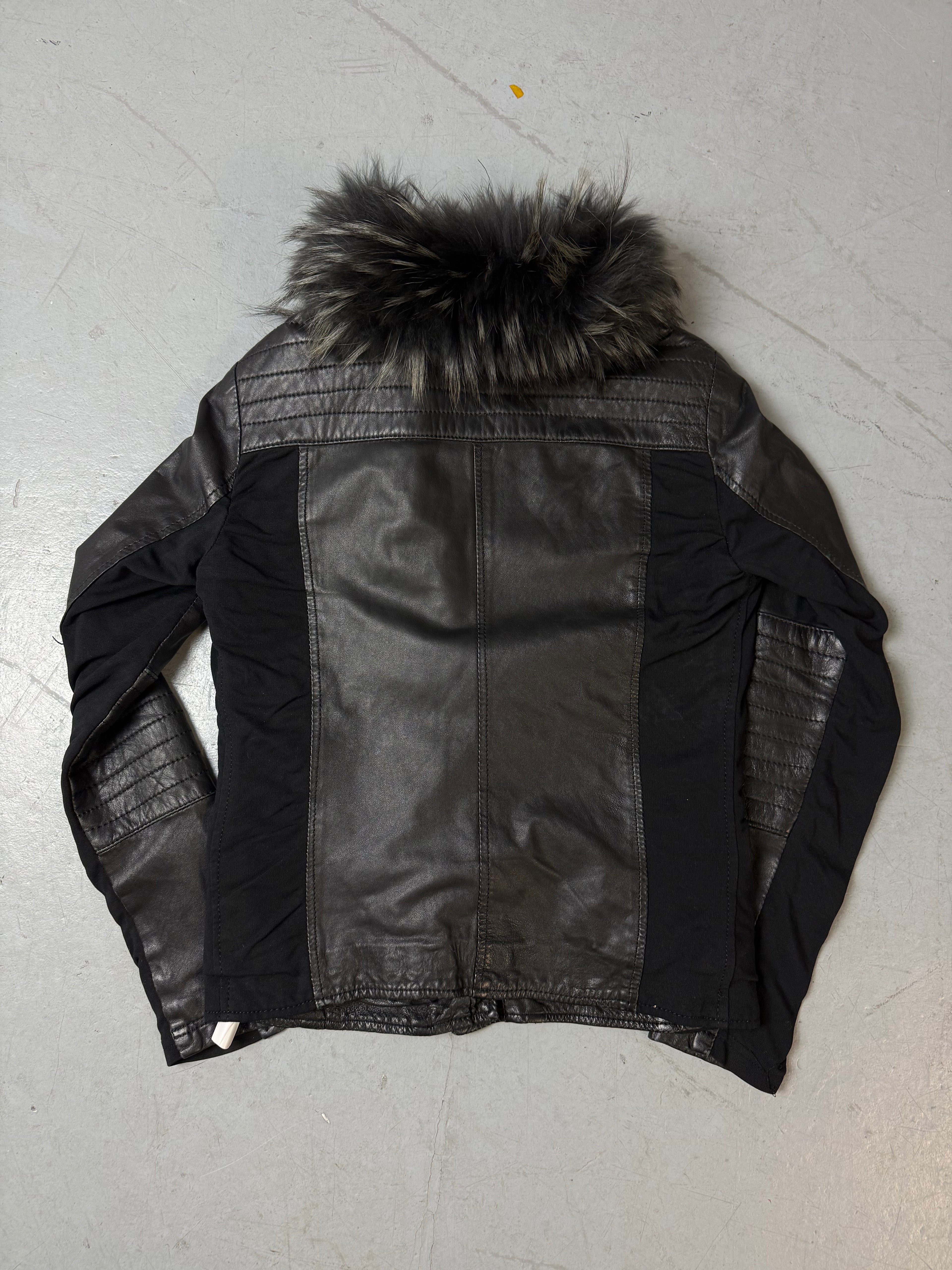 Produktbild von Vintage KAOS Italian Leather Jacket von hinten 