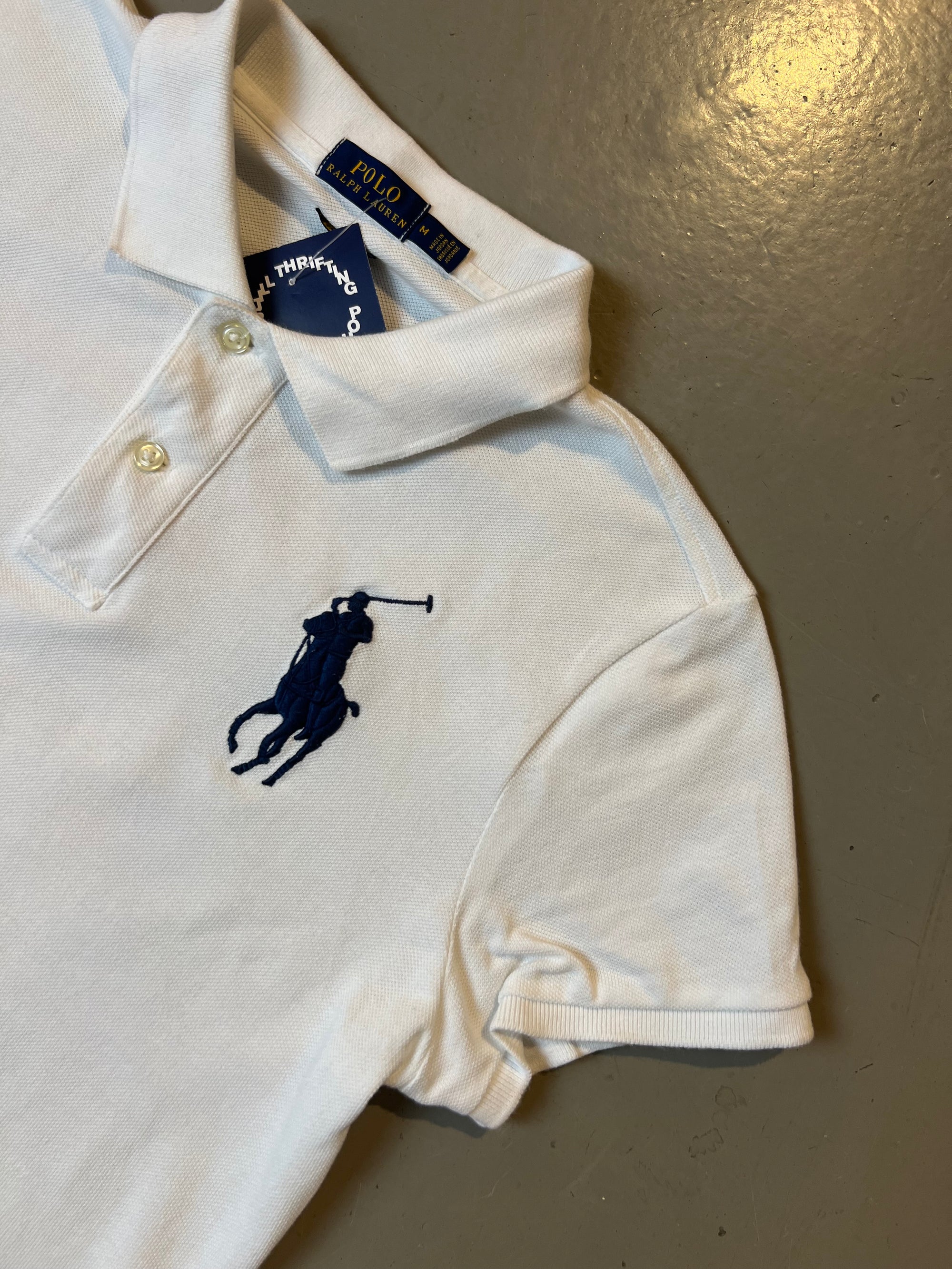 Vintage White Ralph Lauren Polo Tee S/M