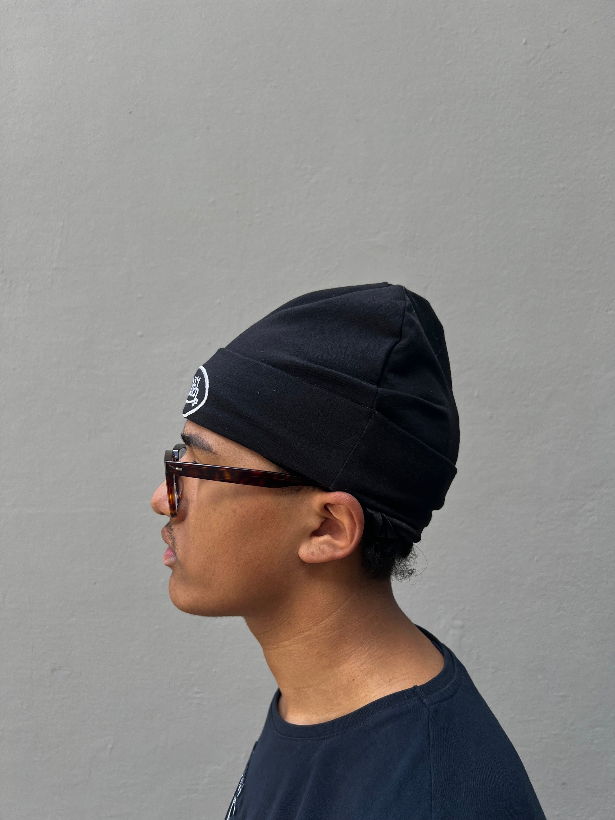 Vintage Von Dutch Beanie Black