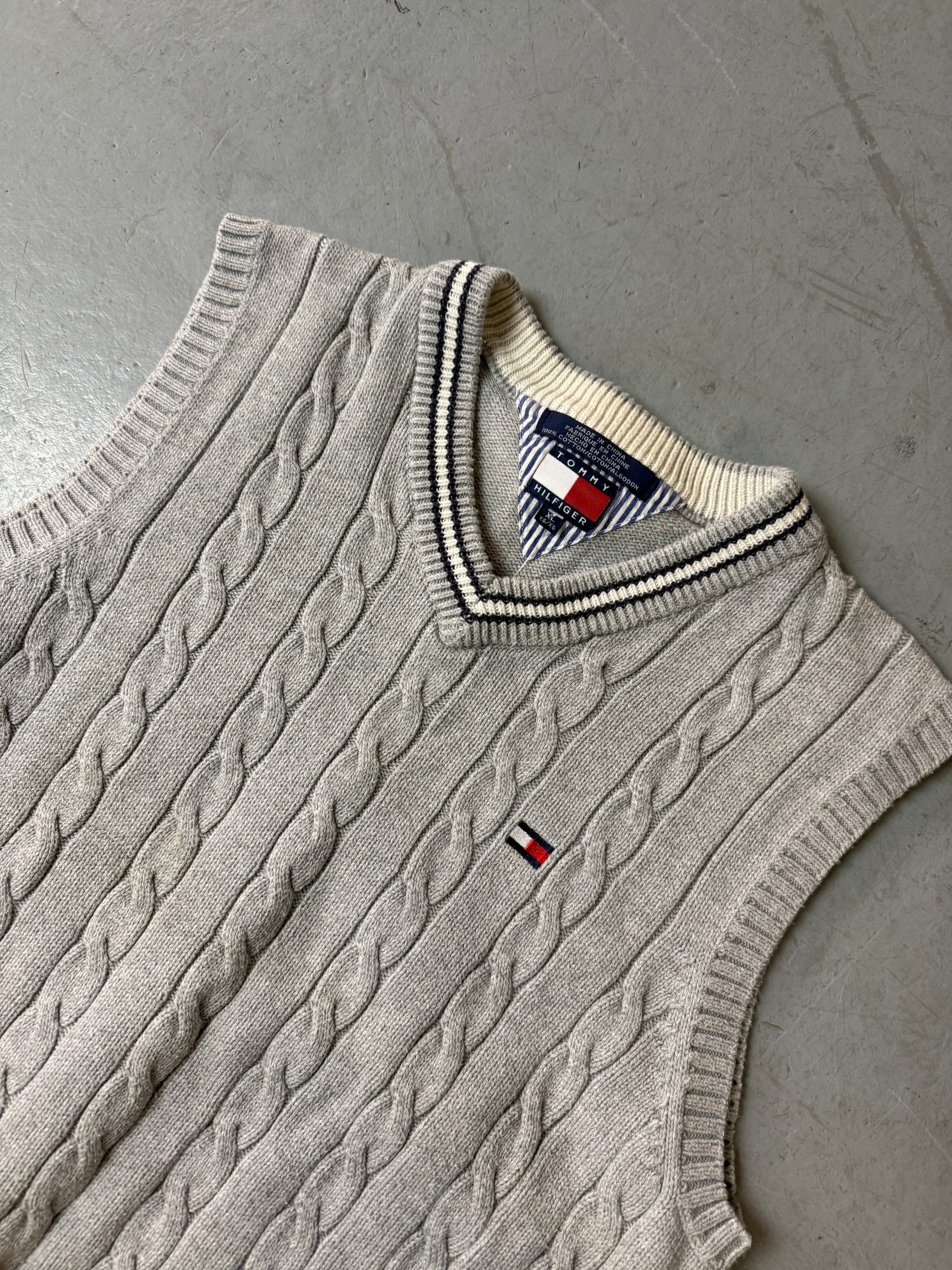 Vintage Tommy Hilfiger Grey Sweater Vest M
