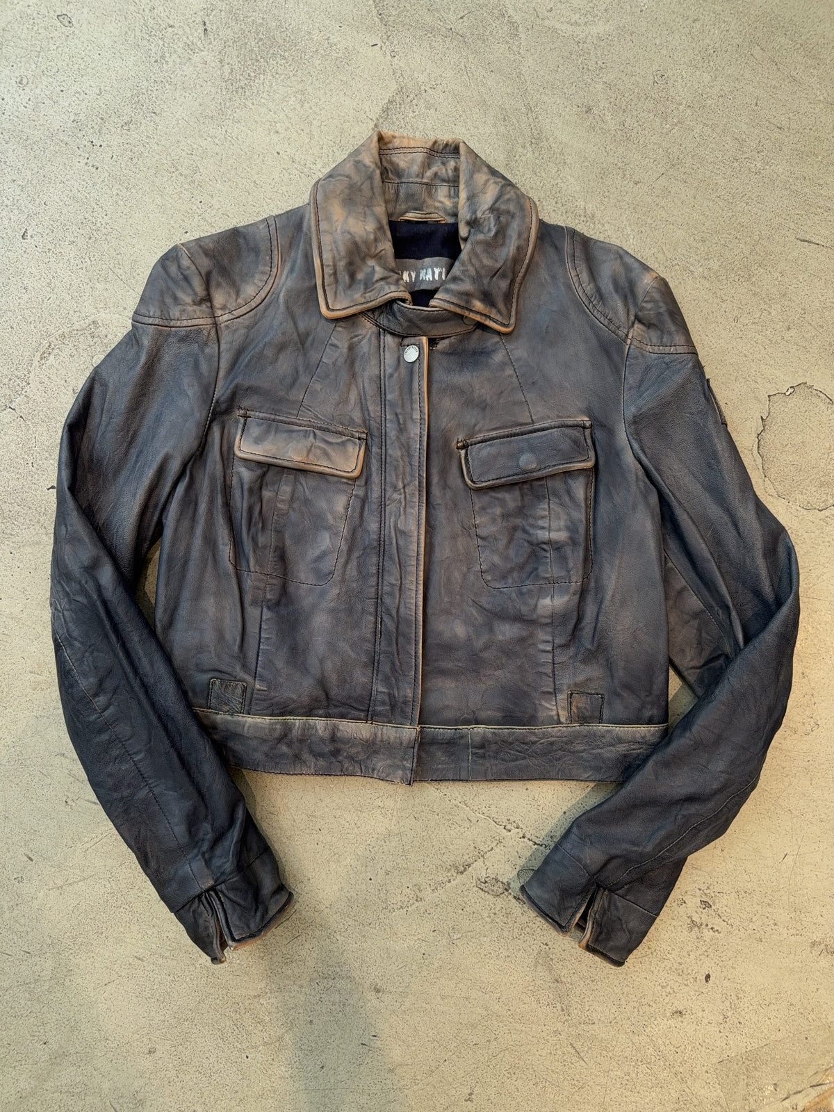 Vintage Merry Manni Leder Jacke (S)