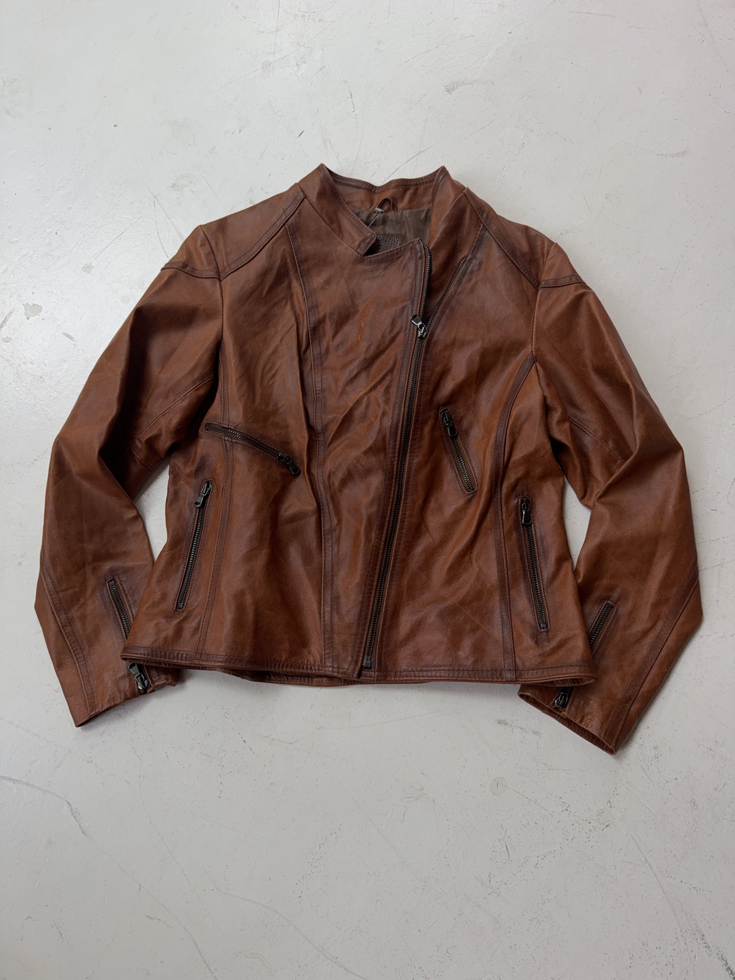 Vintage Bata Leder Jacke (L)