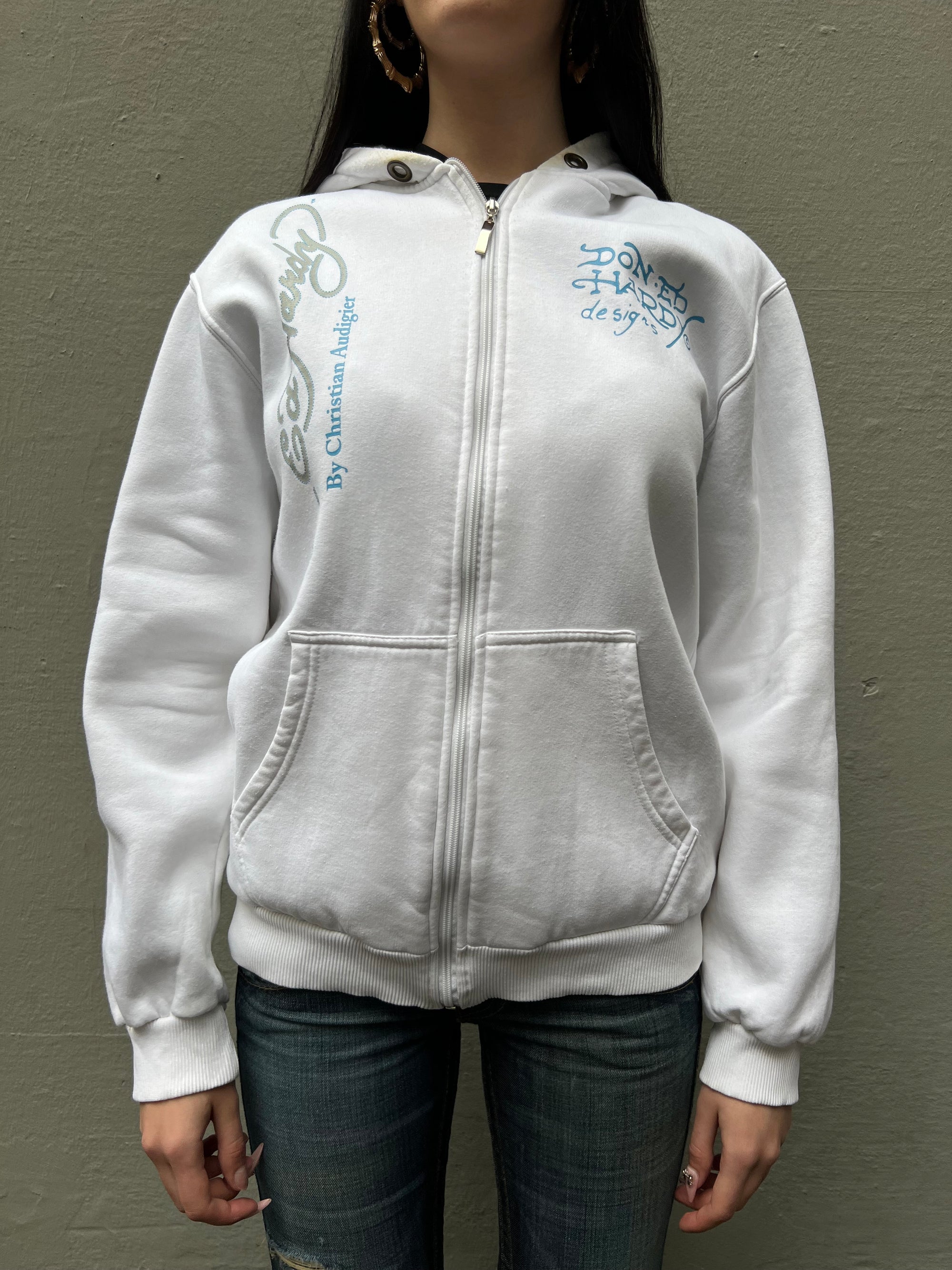 Vintage Ed Hardy by Christian Audigier Zipper M/L
