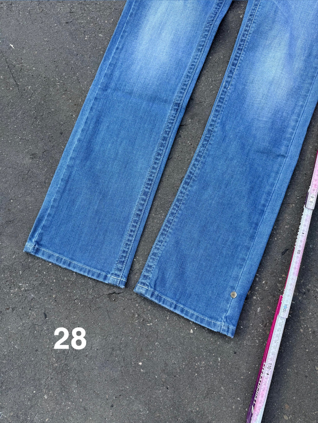 Y2K Laguna Beach „Huntington Beach“ Light Blue Mid Waist Denim + BOX