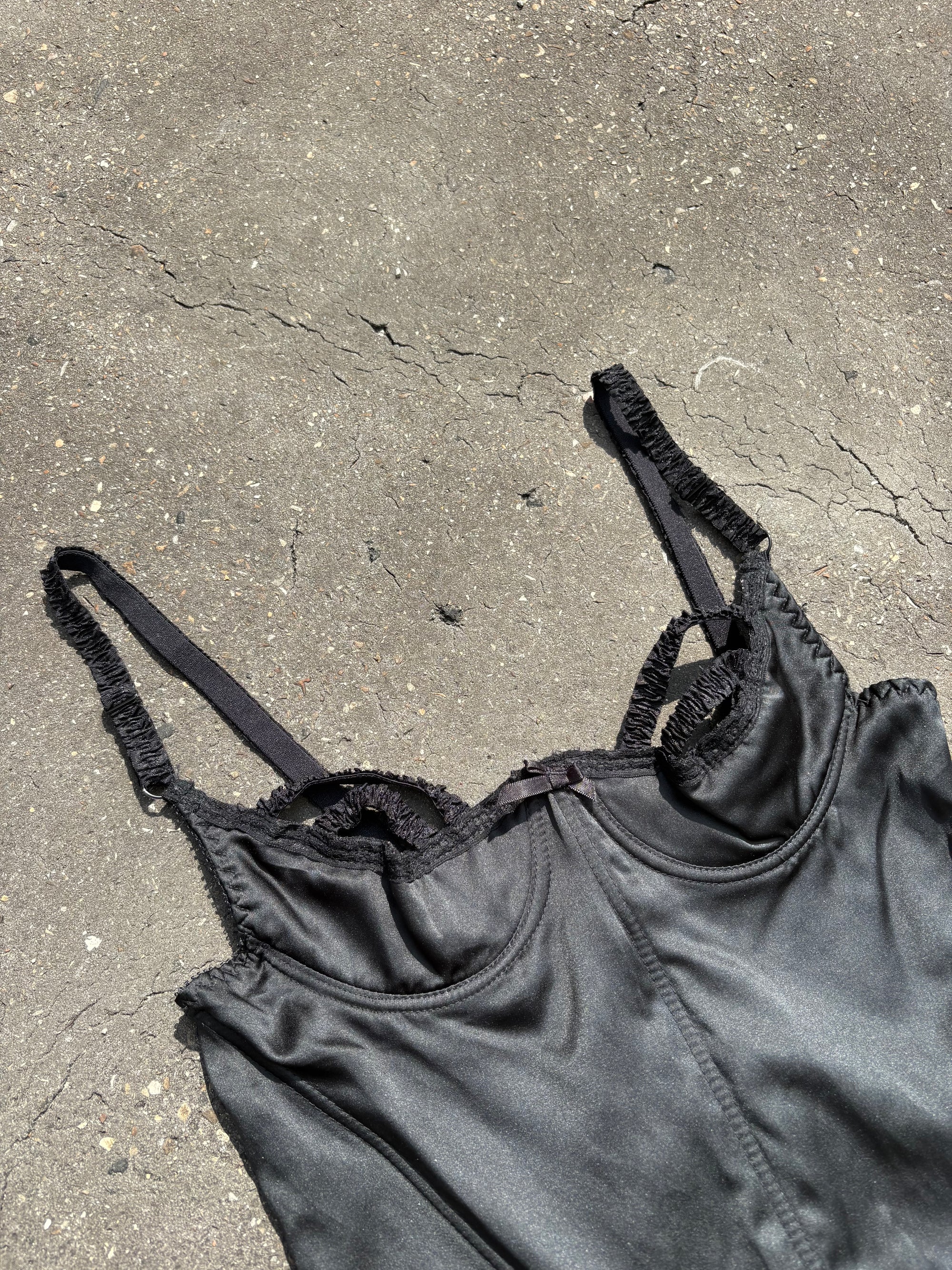 Vintage Black Special Corsett Top S