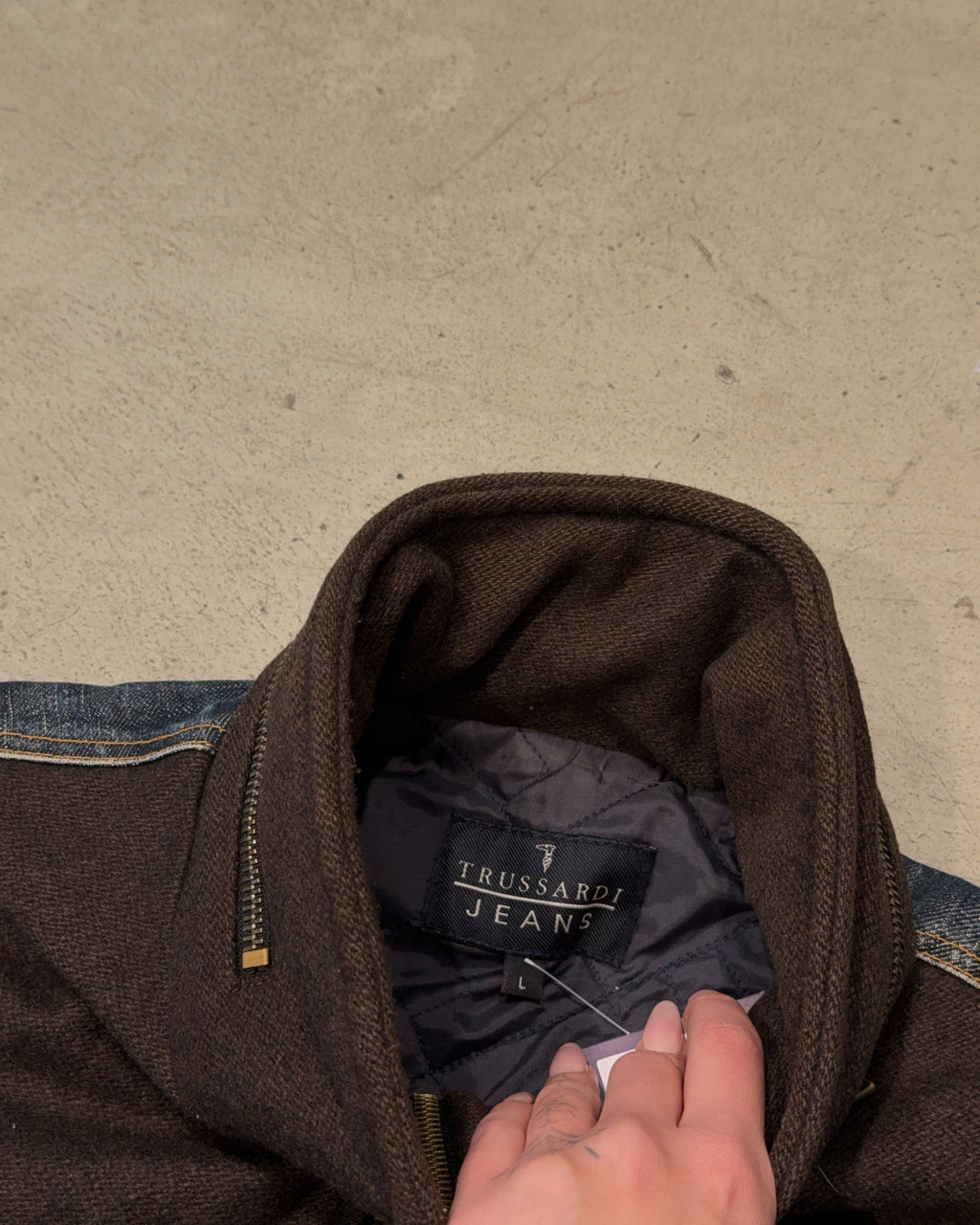Vintage Trussardi Jeans Jeansjacke (L)