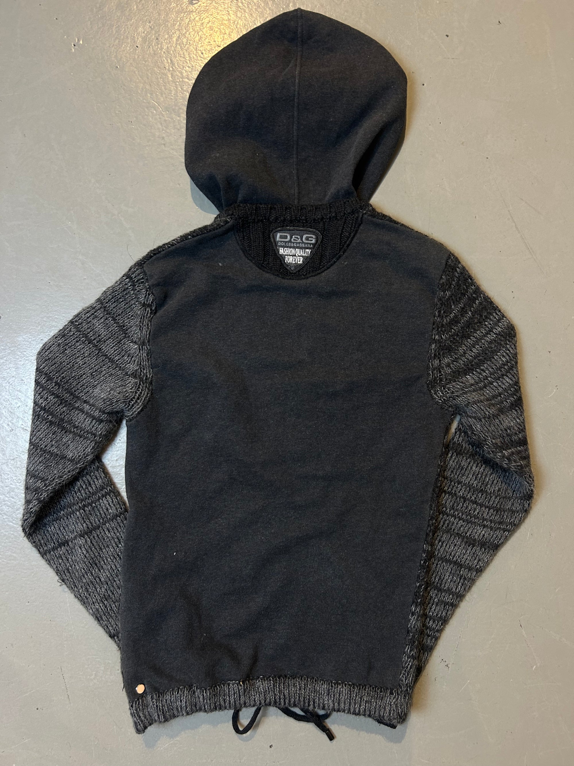 Vintage Dolce&Gabbana Knit Hoodie S/M