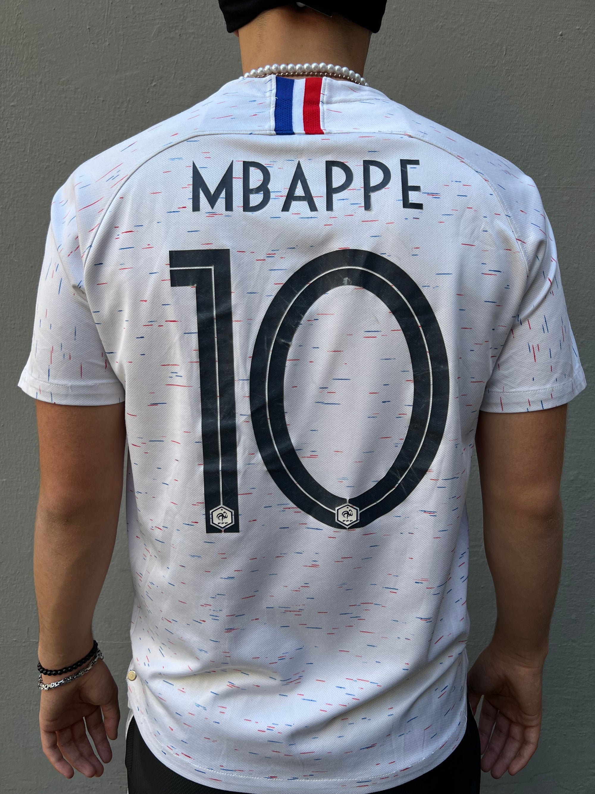 Vintage Nike France Mbappe Trikot M/L