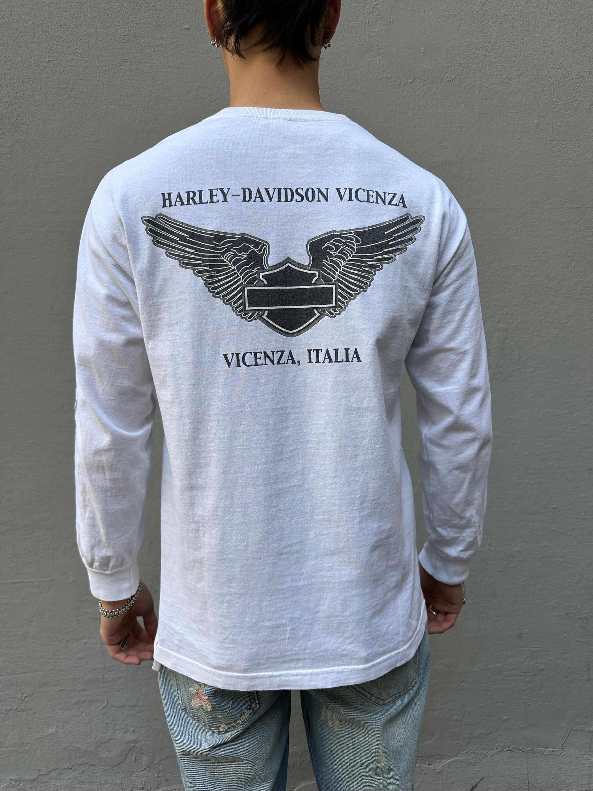 Vintage Harley Davidson White Longsleeve M