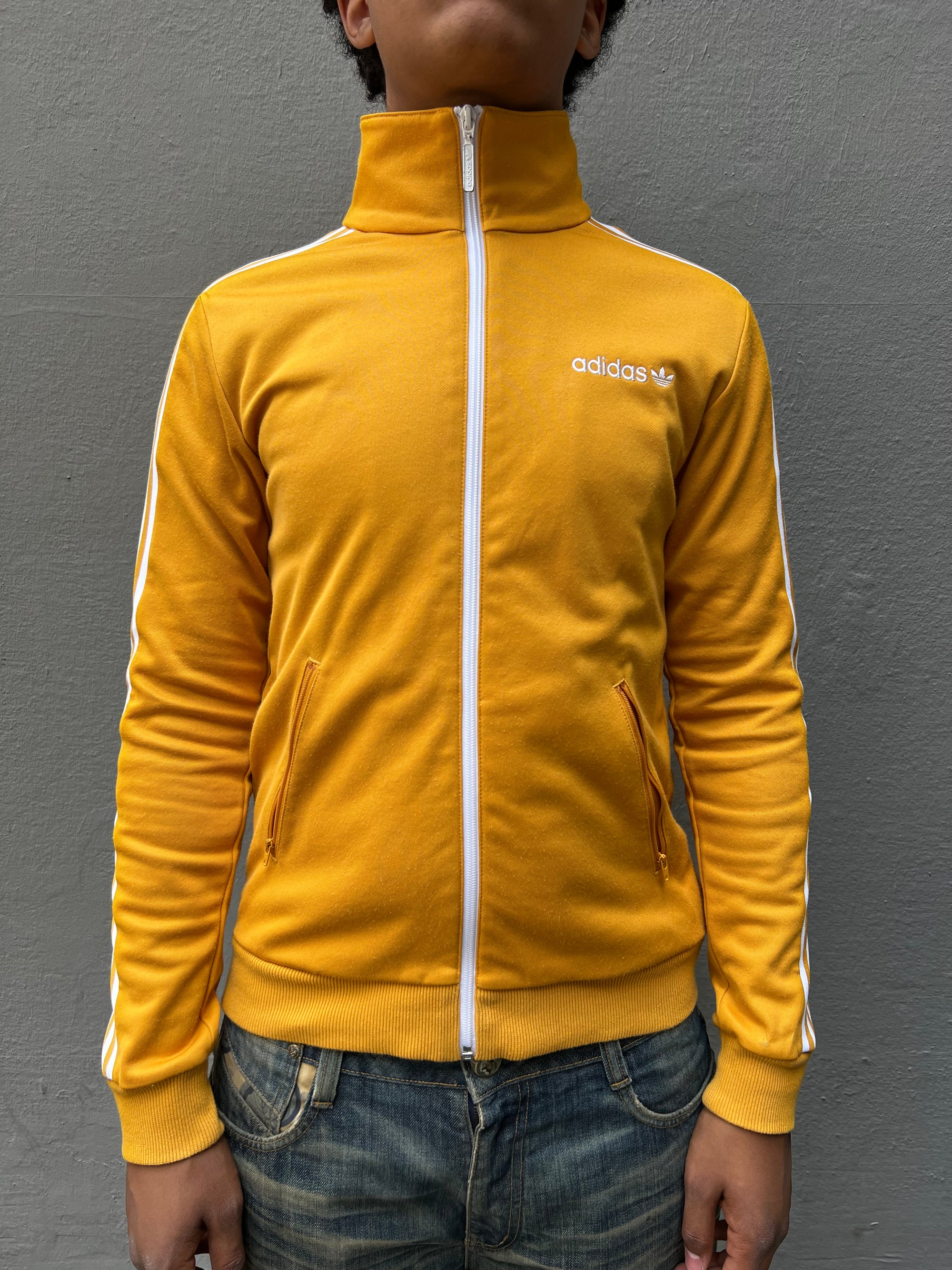 Vintage Yellow Adidas Trackjacket M/L