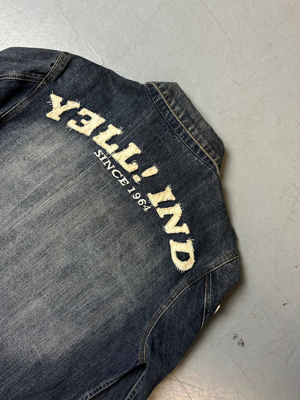 Vintage Yell! Jeans Jacket with Backprint L