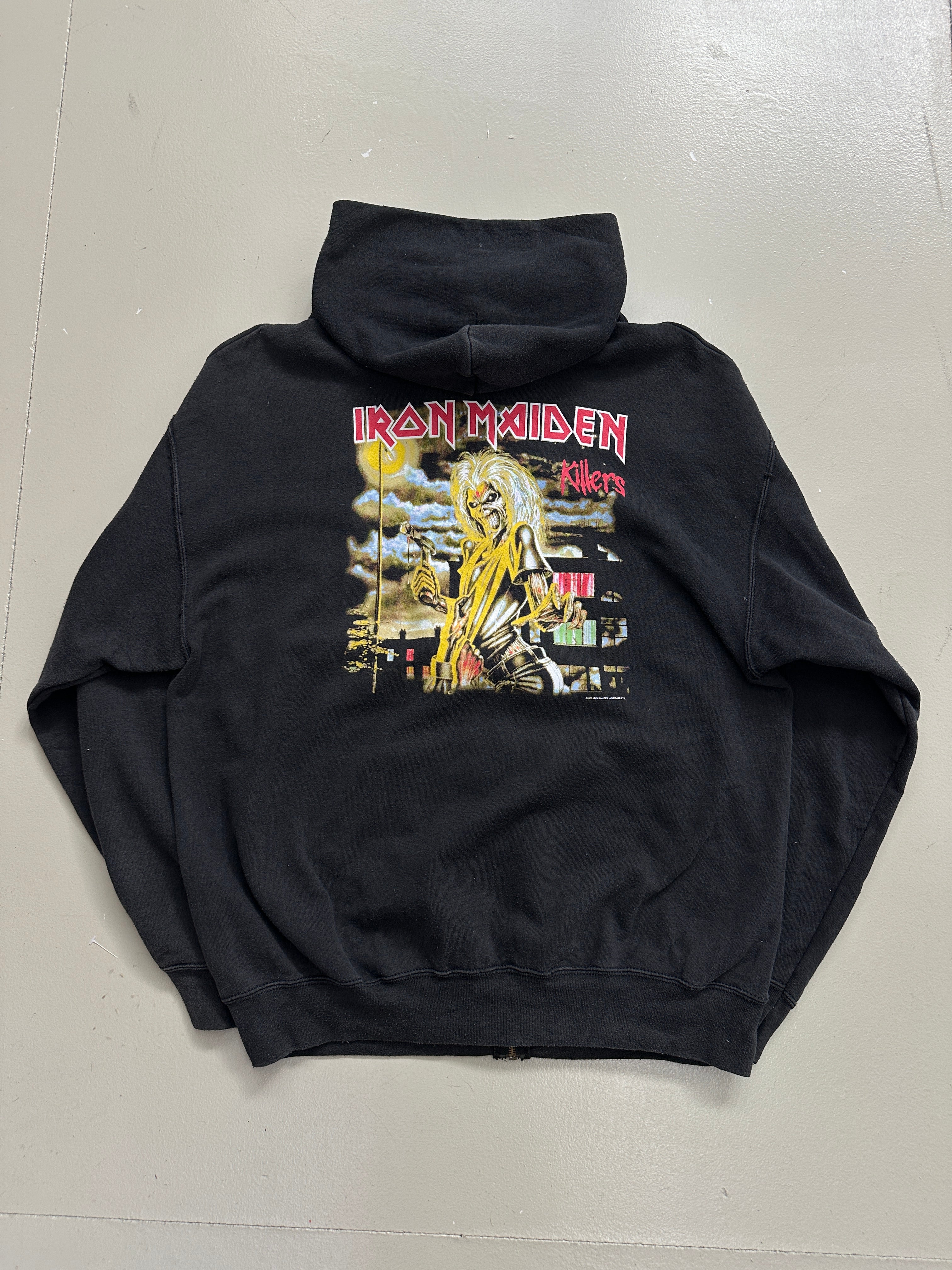Vintage Iron Maiden Killers Merch Zipper XL