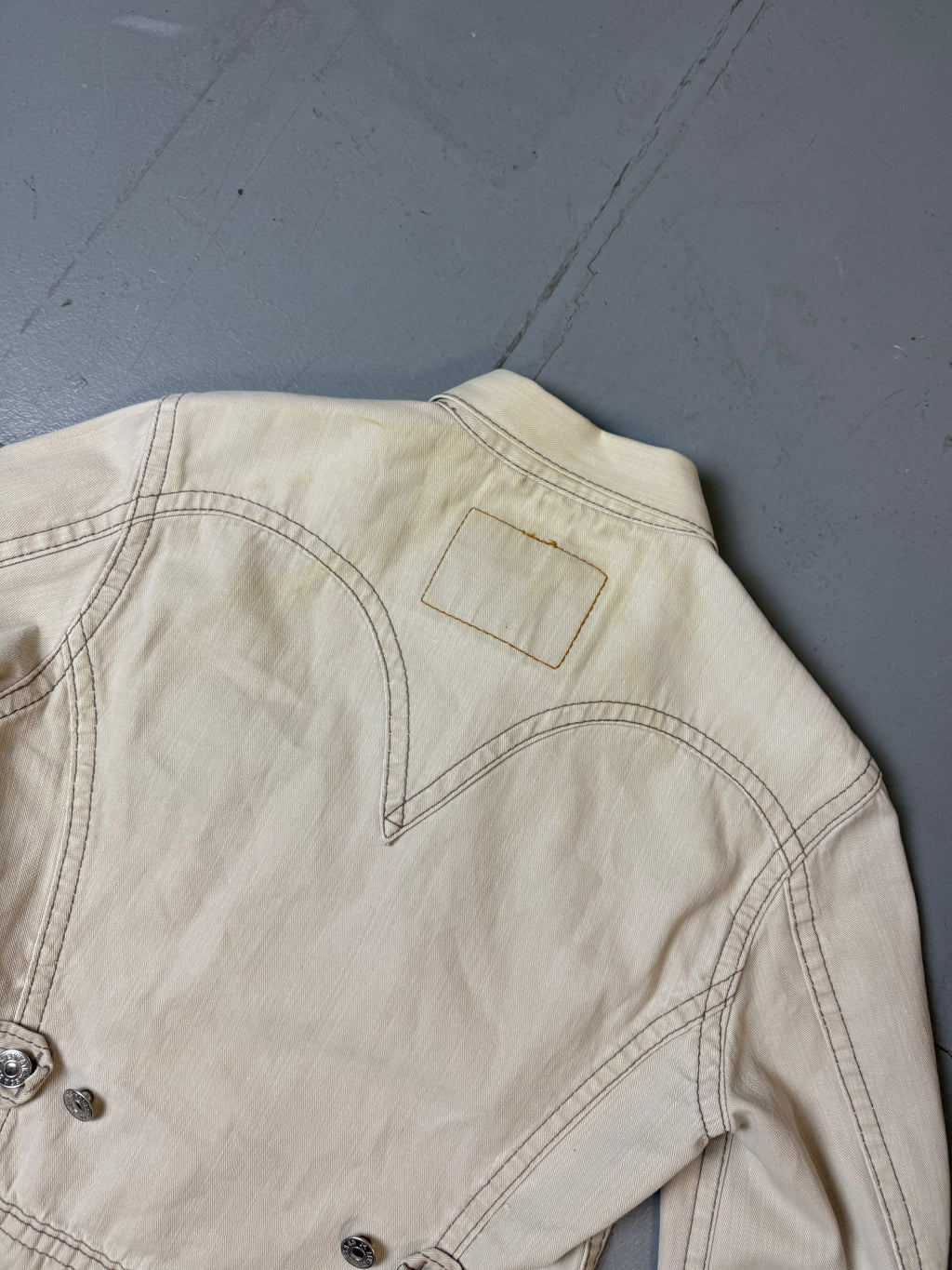 Vintage Levi‘s Creme White Jeans Jacket S