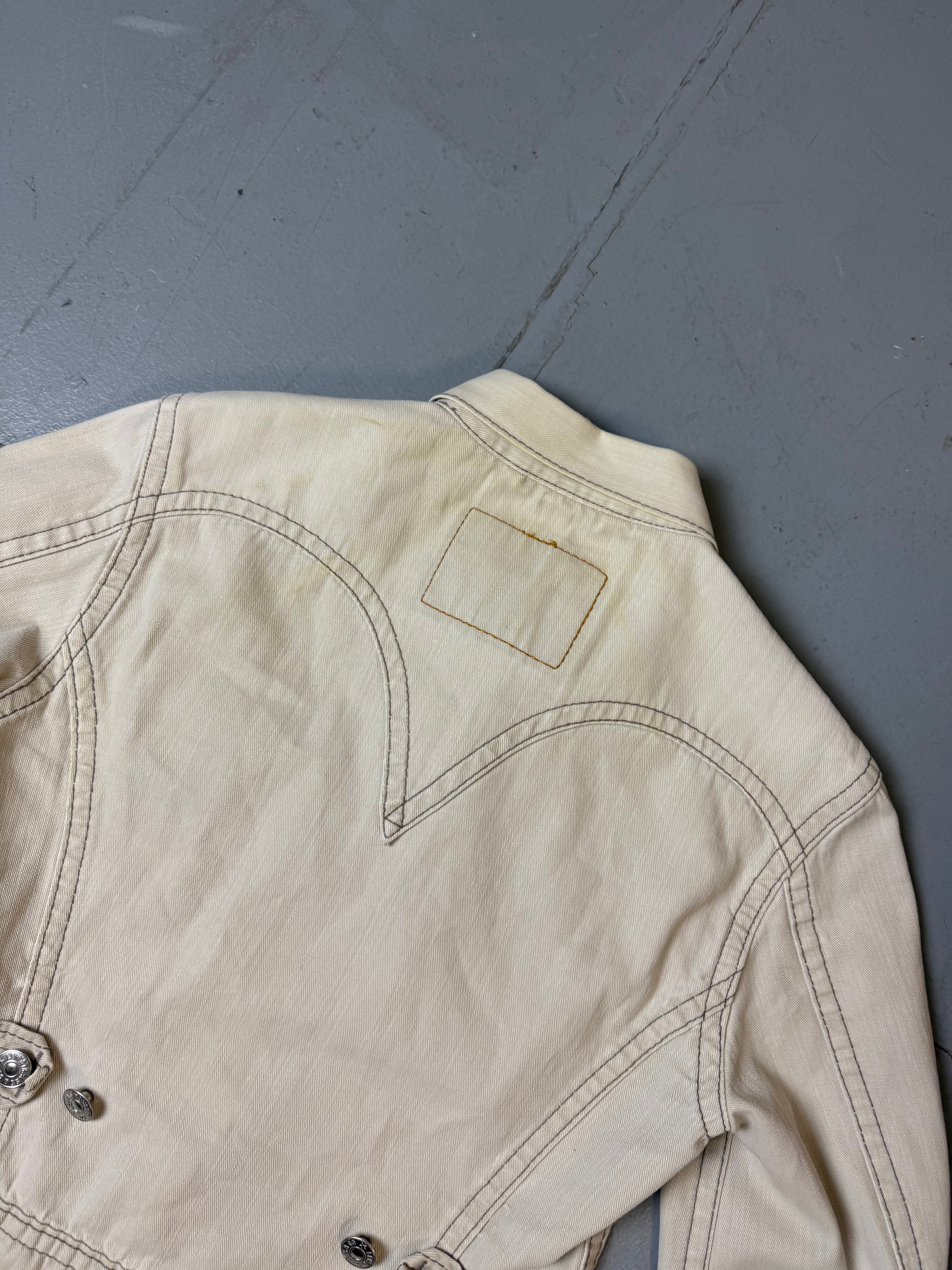 Vintage Levi‘s Creme White Jeans Jacket S