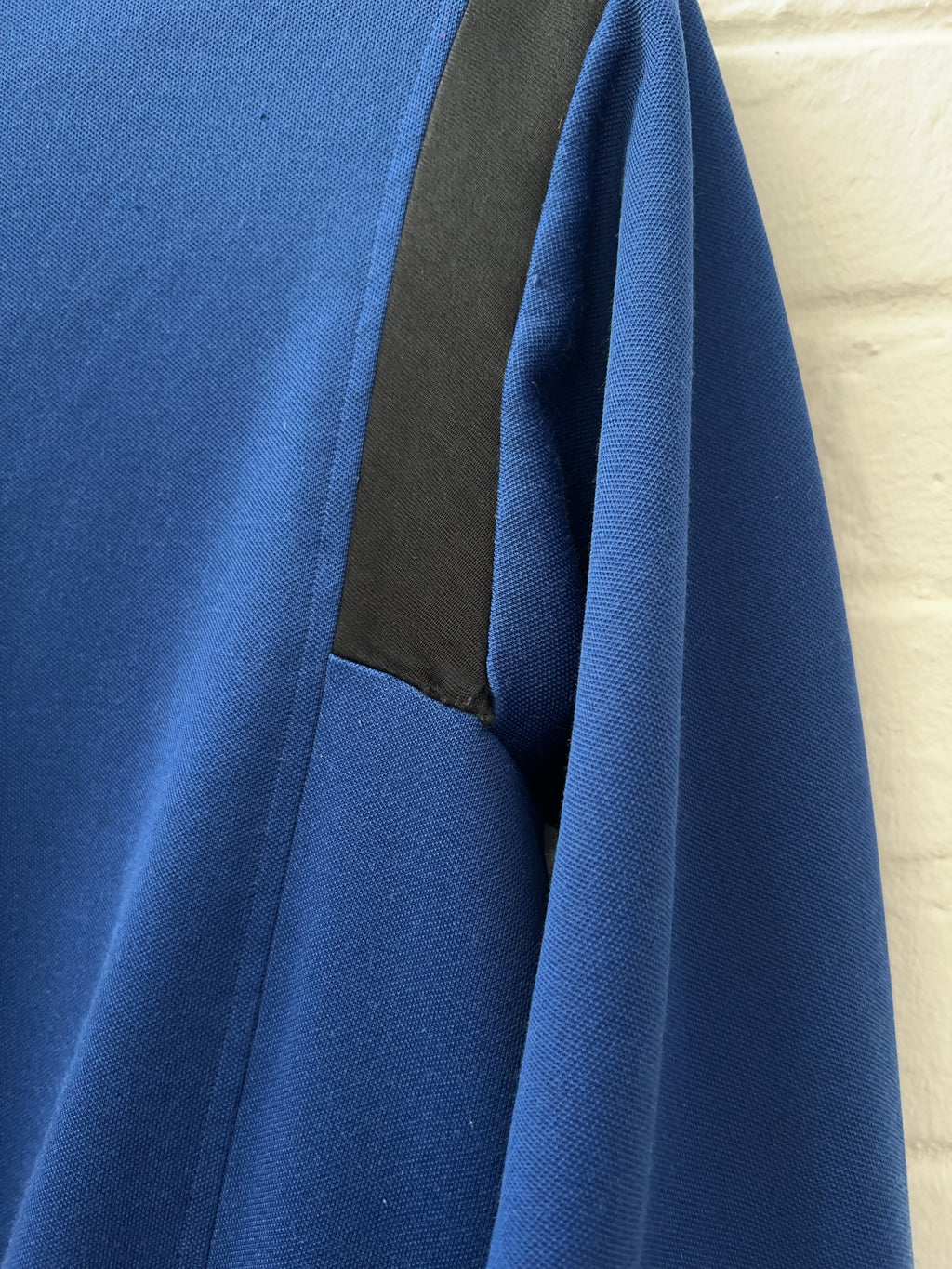 Maison Margiela Reconstructed Jersey Jacke (M) blaue zip Jacke von margiela still thrifting vintage shop 
