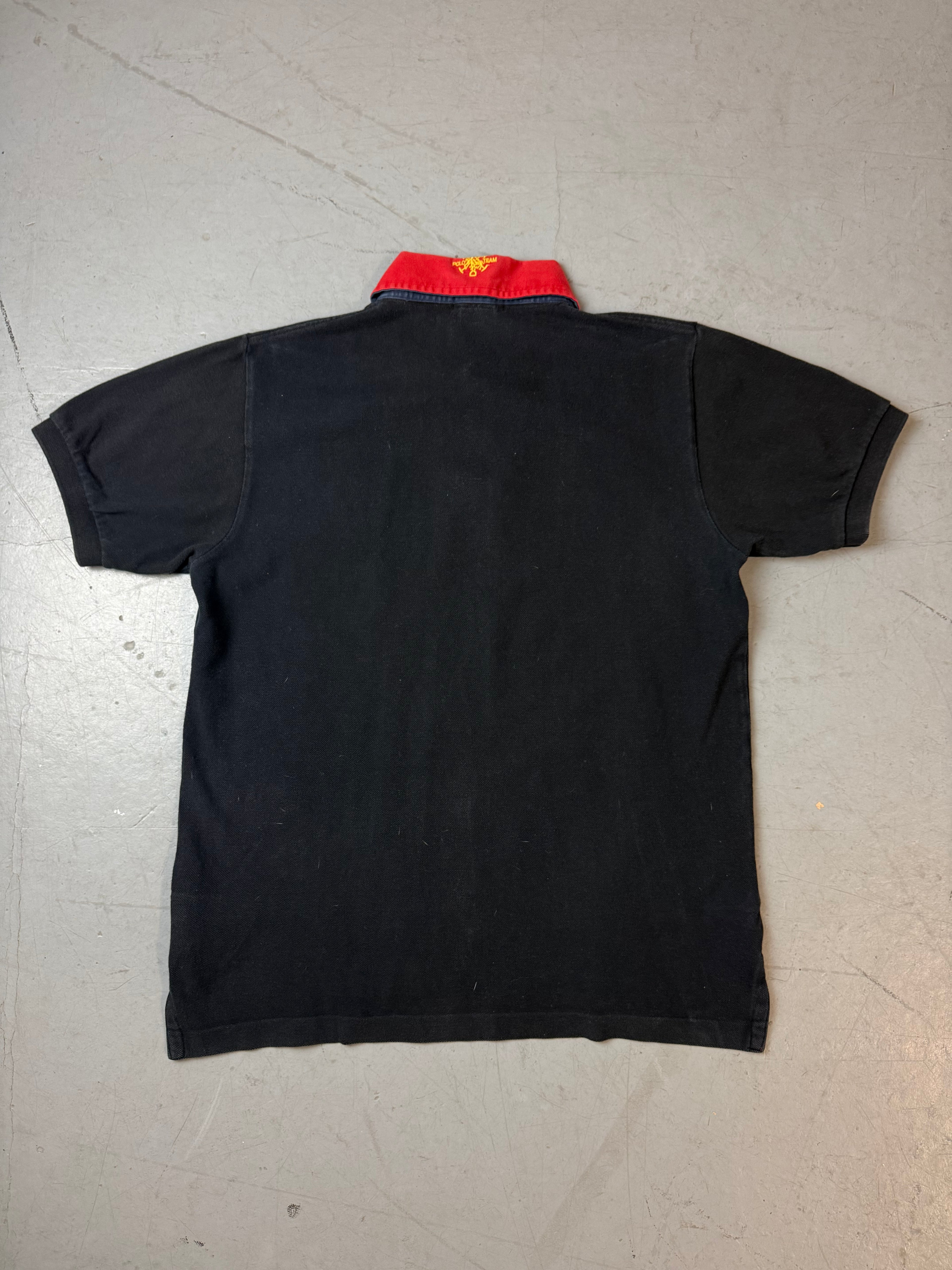 Produktbild von Vintage Polo Ralph Lauren Mercer Club Polo Shirt M/L von hinten