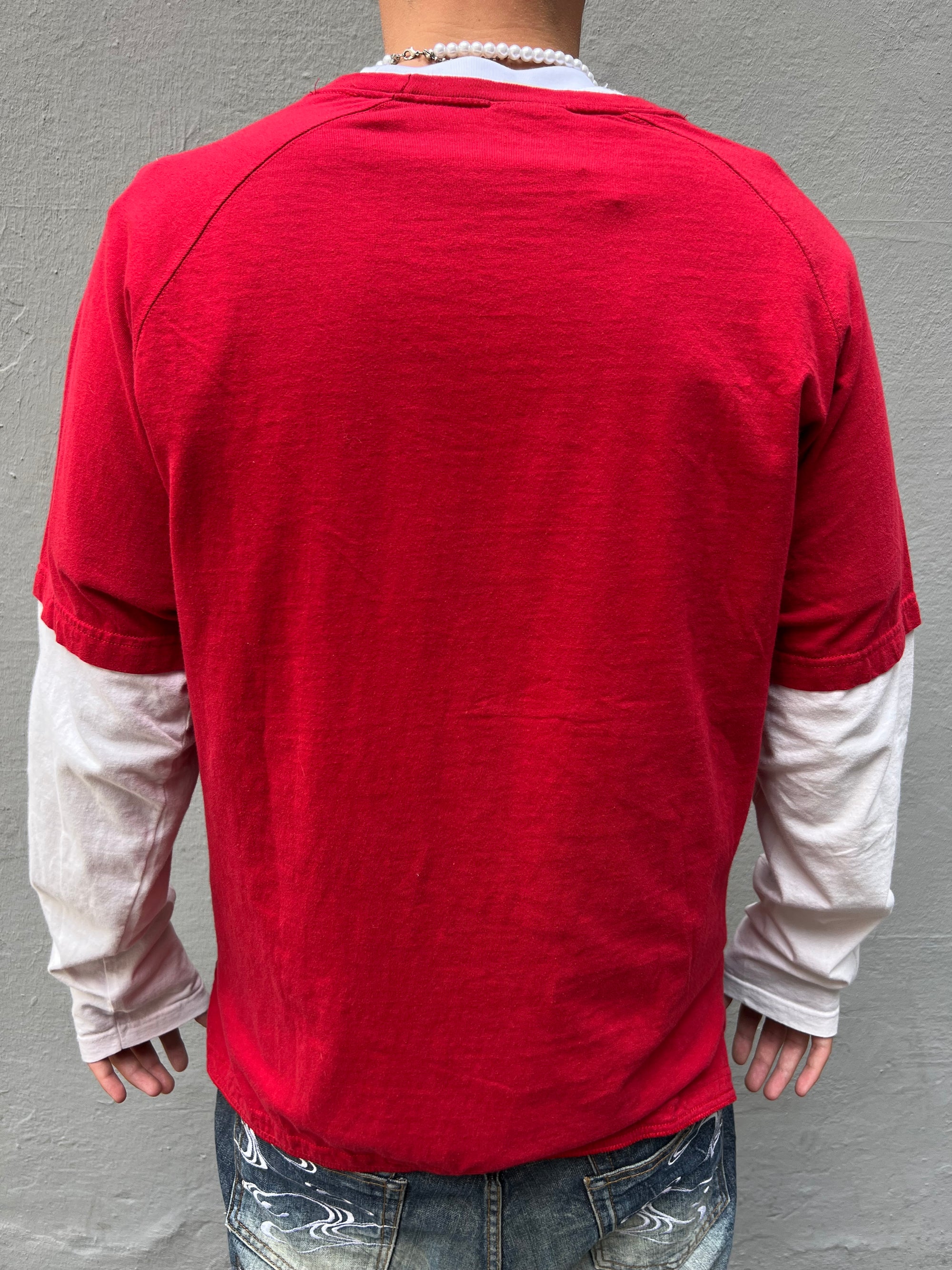 Vintage Red/White Nike Longsleeve L/XL
