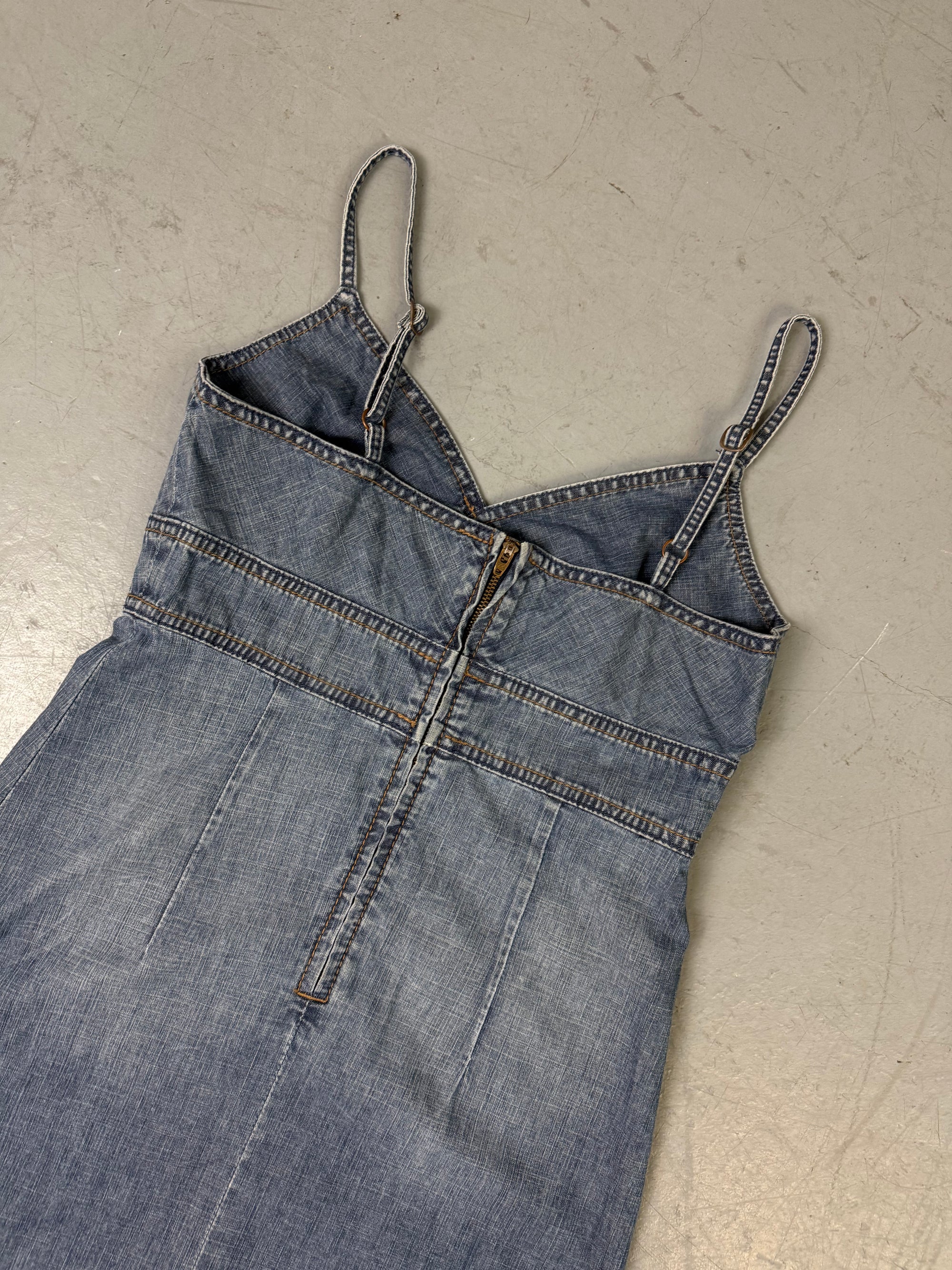 Vintage s.Oliver Denim Midi Dress M