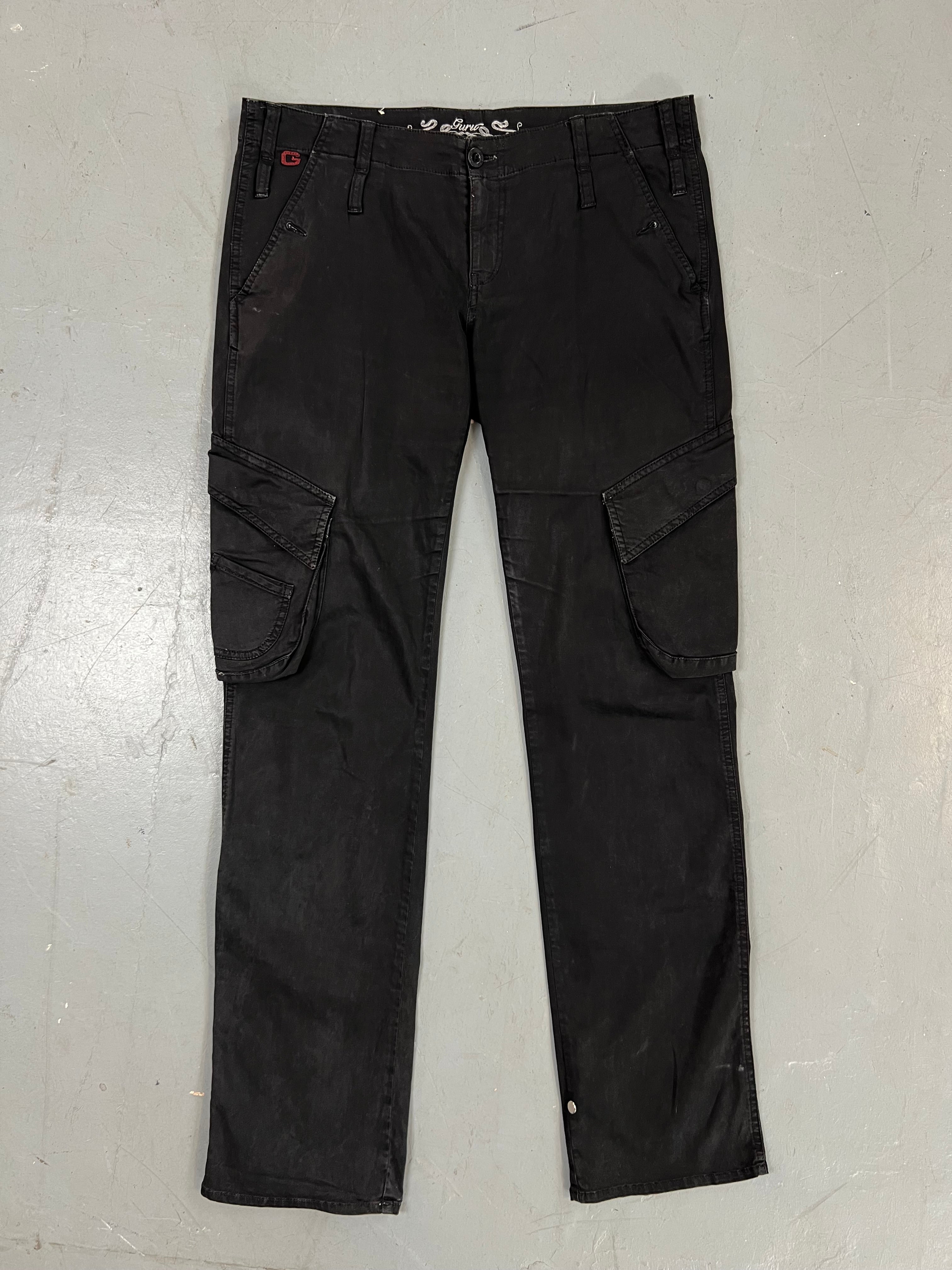 Vintage Guru Black Cargo Cargo Pants M/L