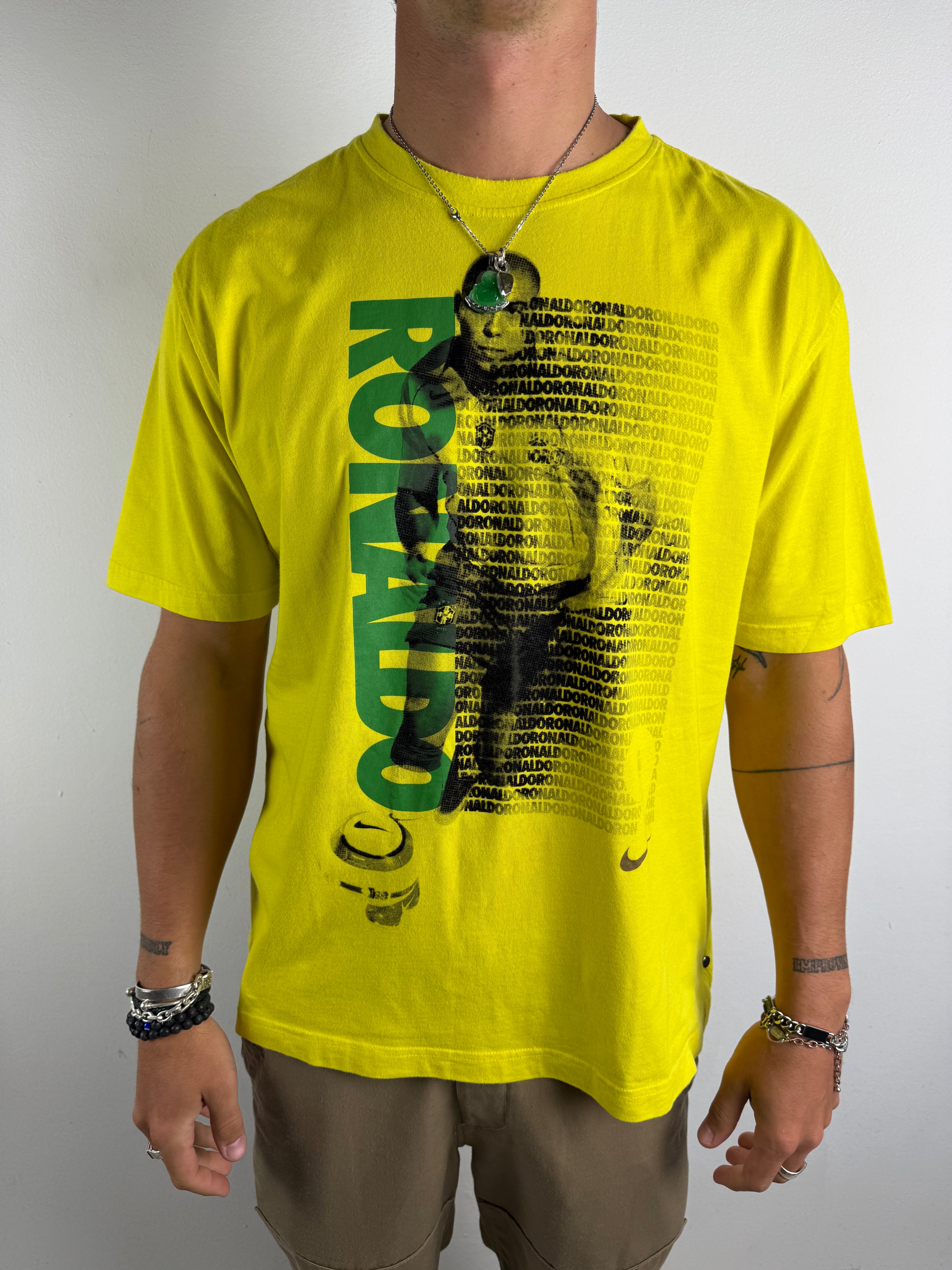 Vintage Nike Ronaldo Printed T-Shirt XXL