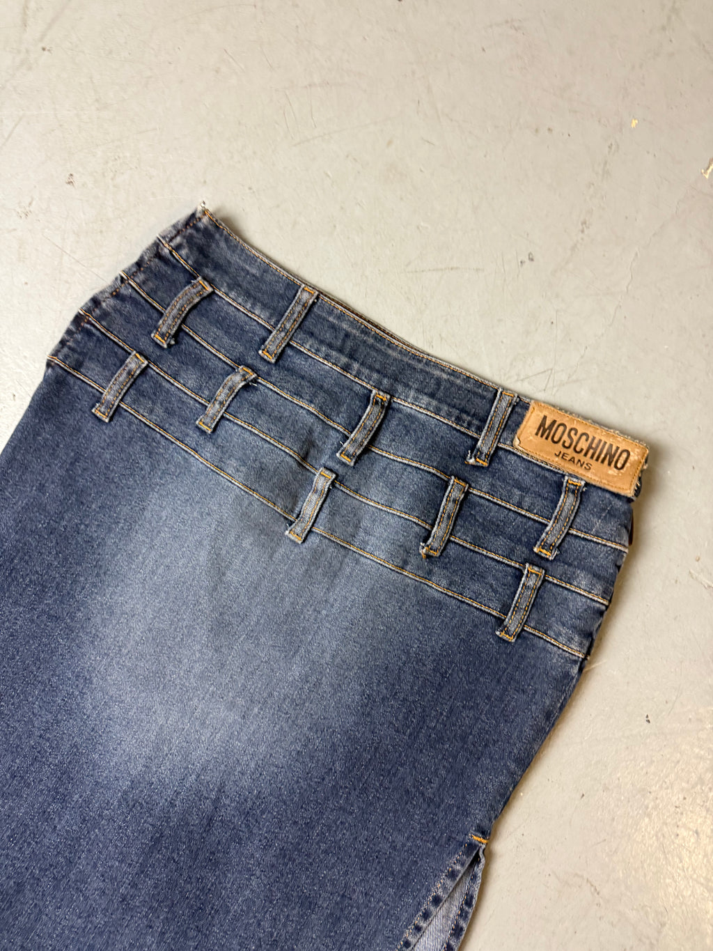 Vintage Moschino Jeans Midi Denim Skirt XS/S