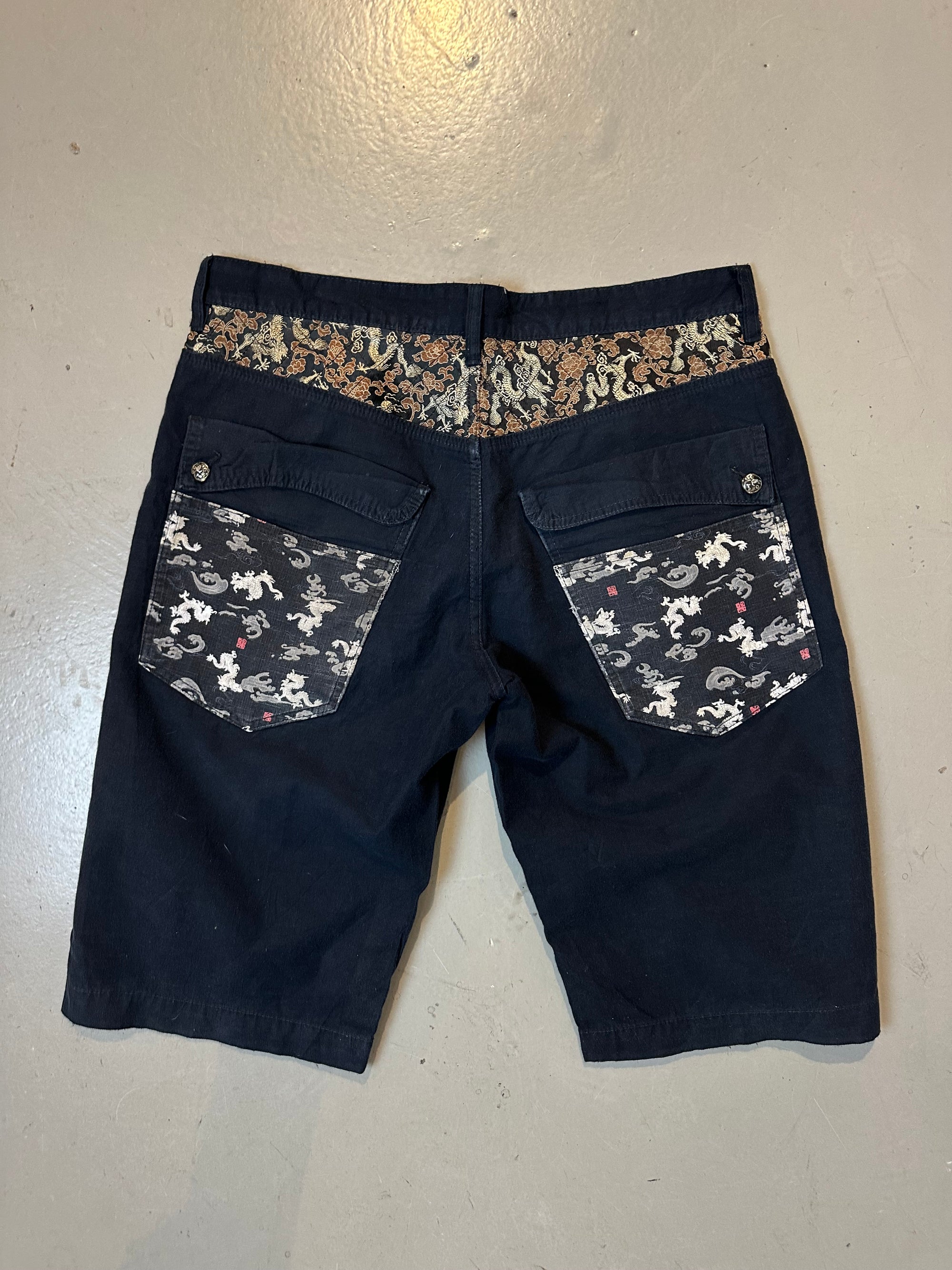 Vintage Black Big Train Jorts L/XL