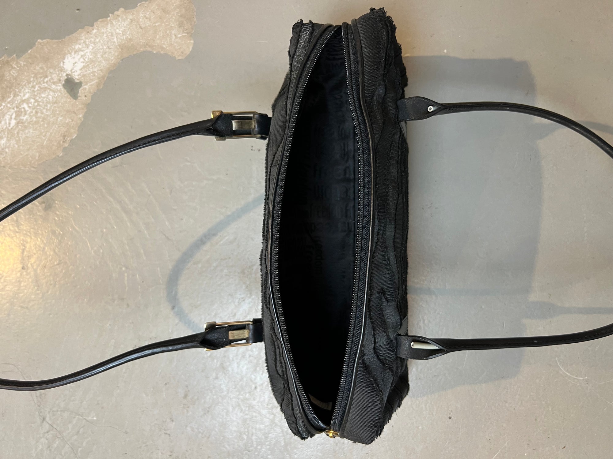 Vintage Roberto Cavalli Freedom All Black Bag