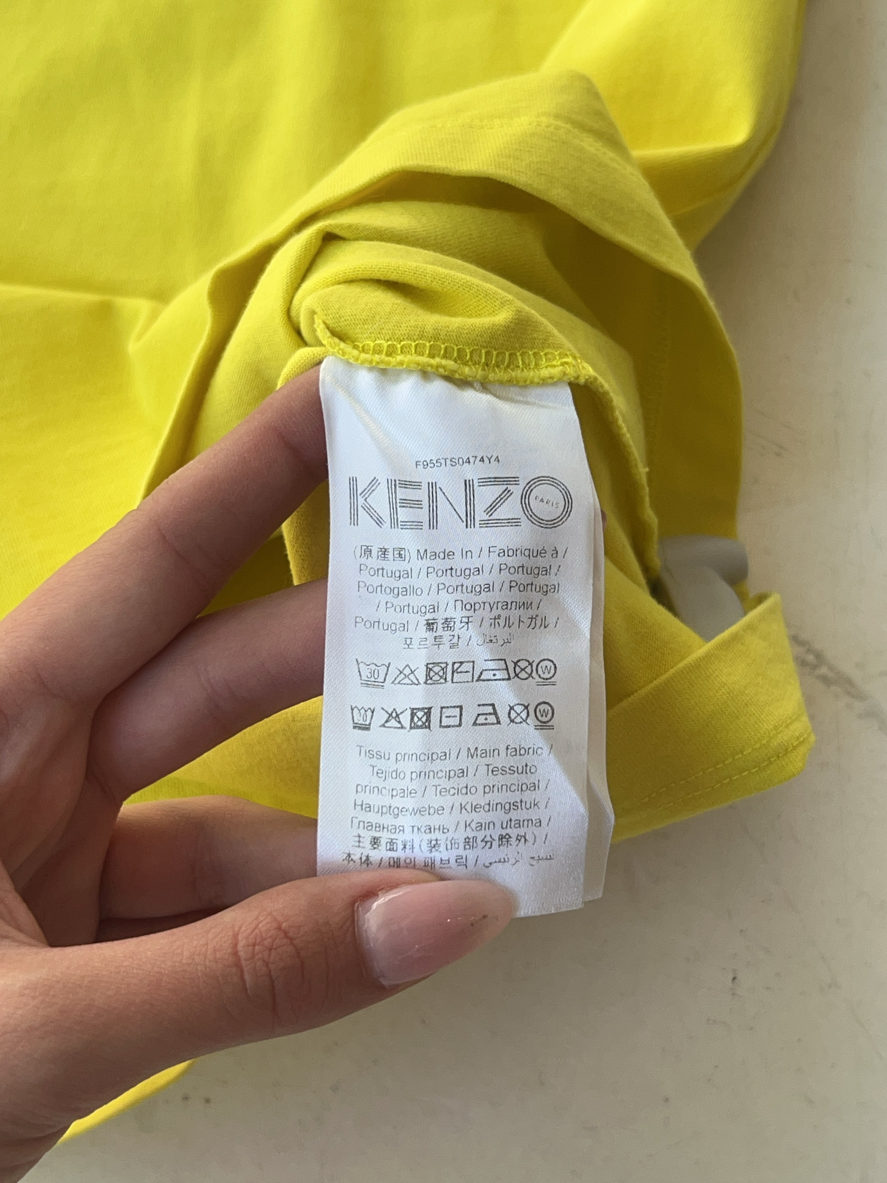 Vintage Kenzo Yellow T-Shirt (XL)
