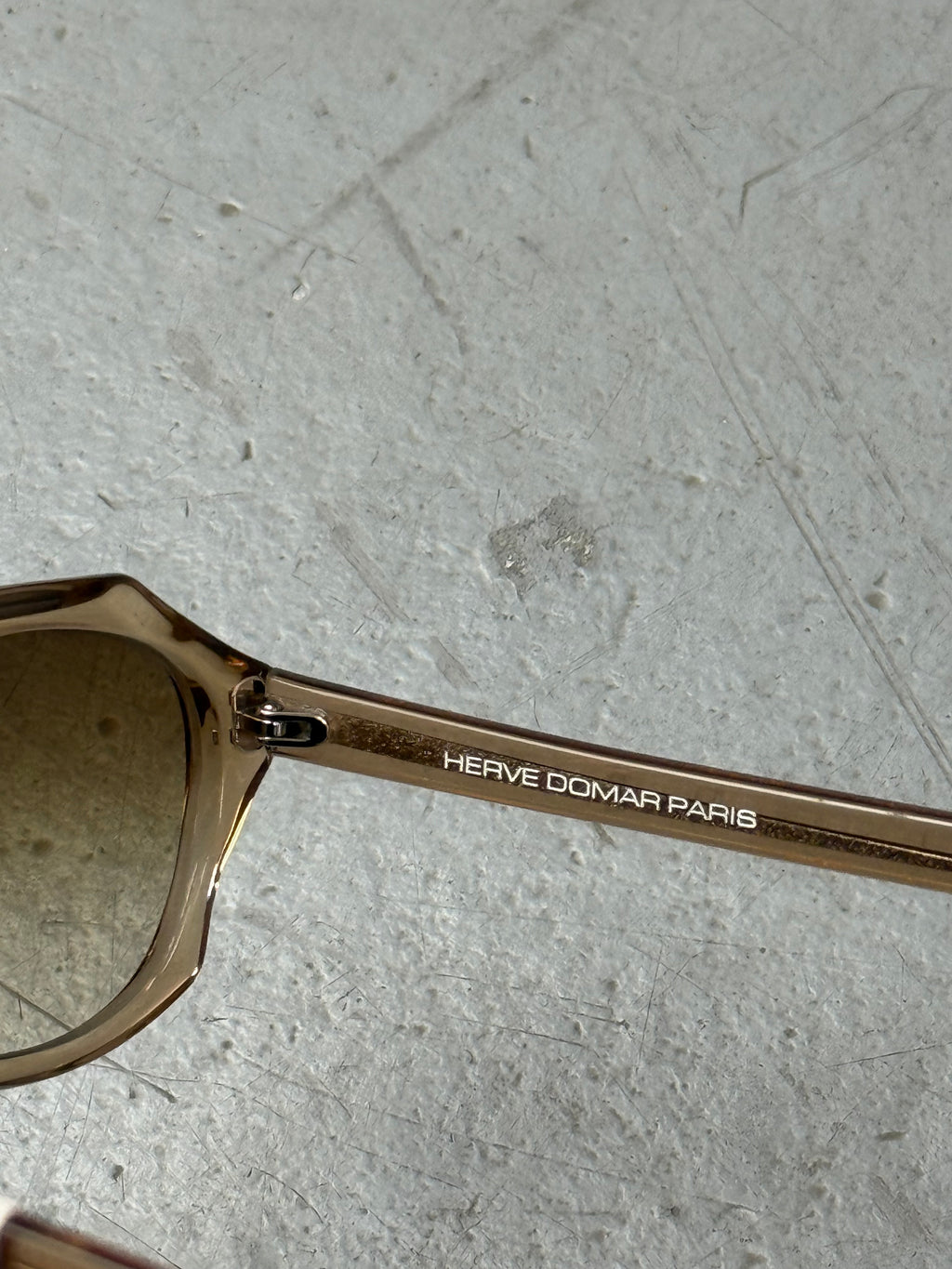 Herve Domar Paris Brown Sunglasses. Unisex. Y2K 2000s Fashion.
