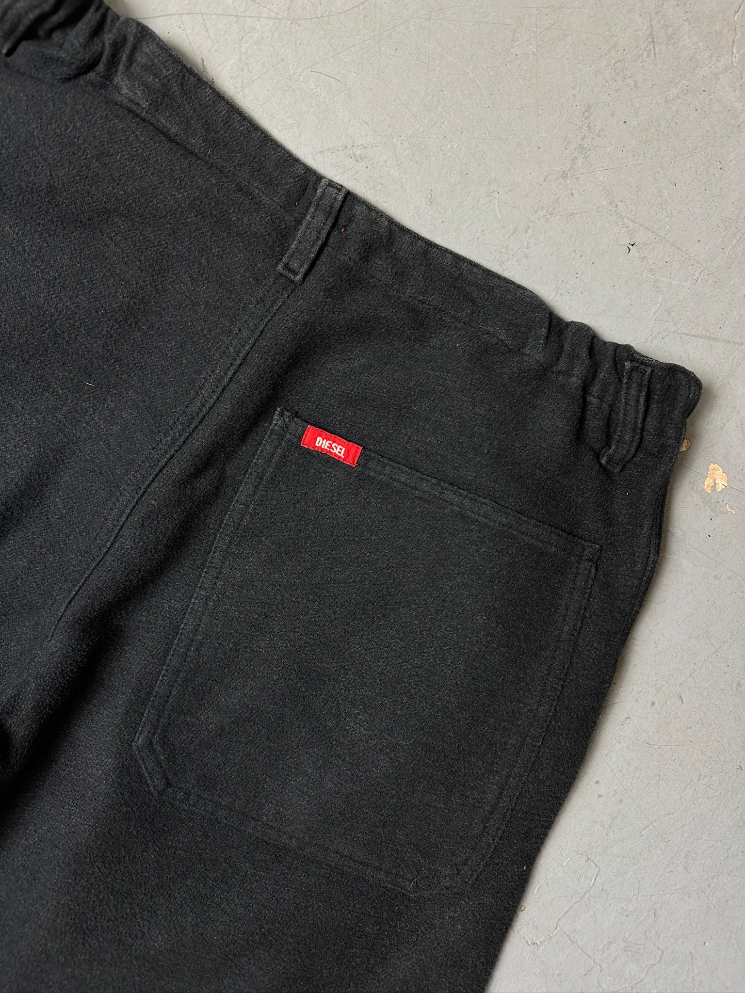 Vintage Diesel Black Fleece Pants S/M